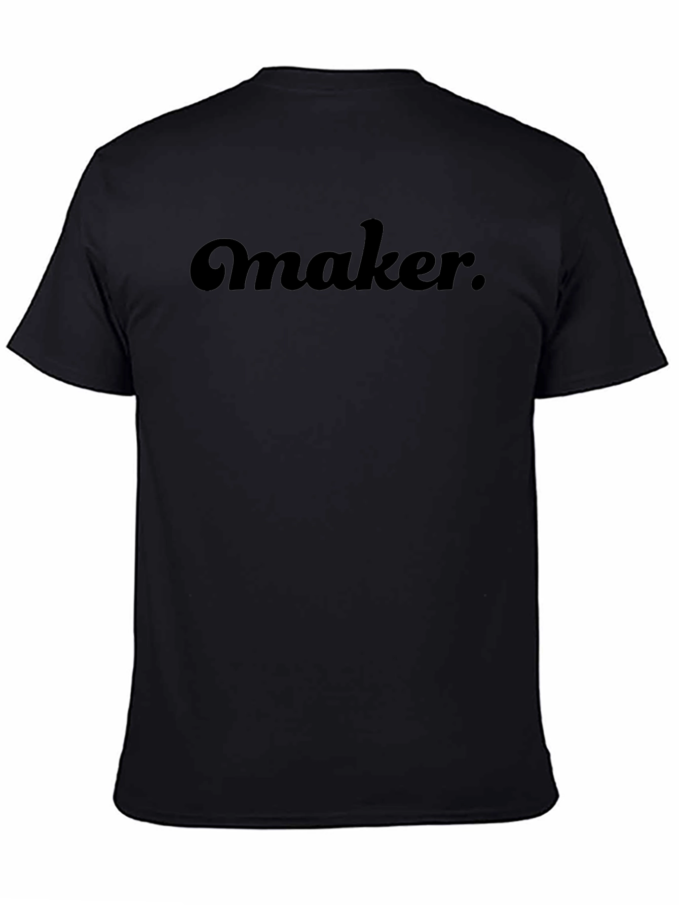 Maker T-Shirt - Retro Style - Black