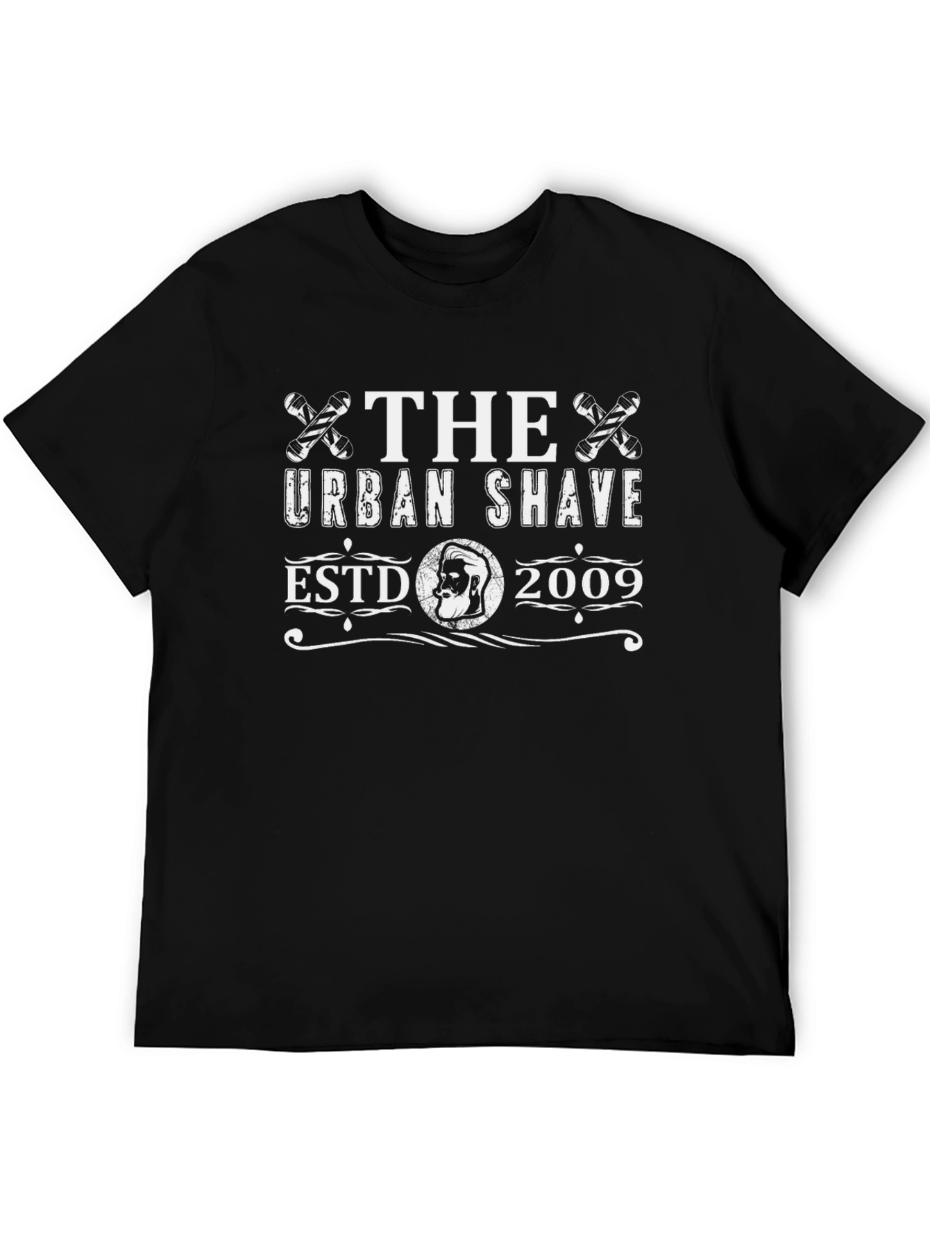 The Urban Shave Est. 2009 Black Graphic T-Shirt