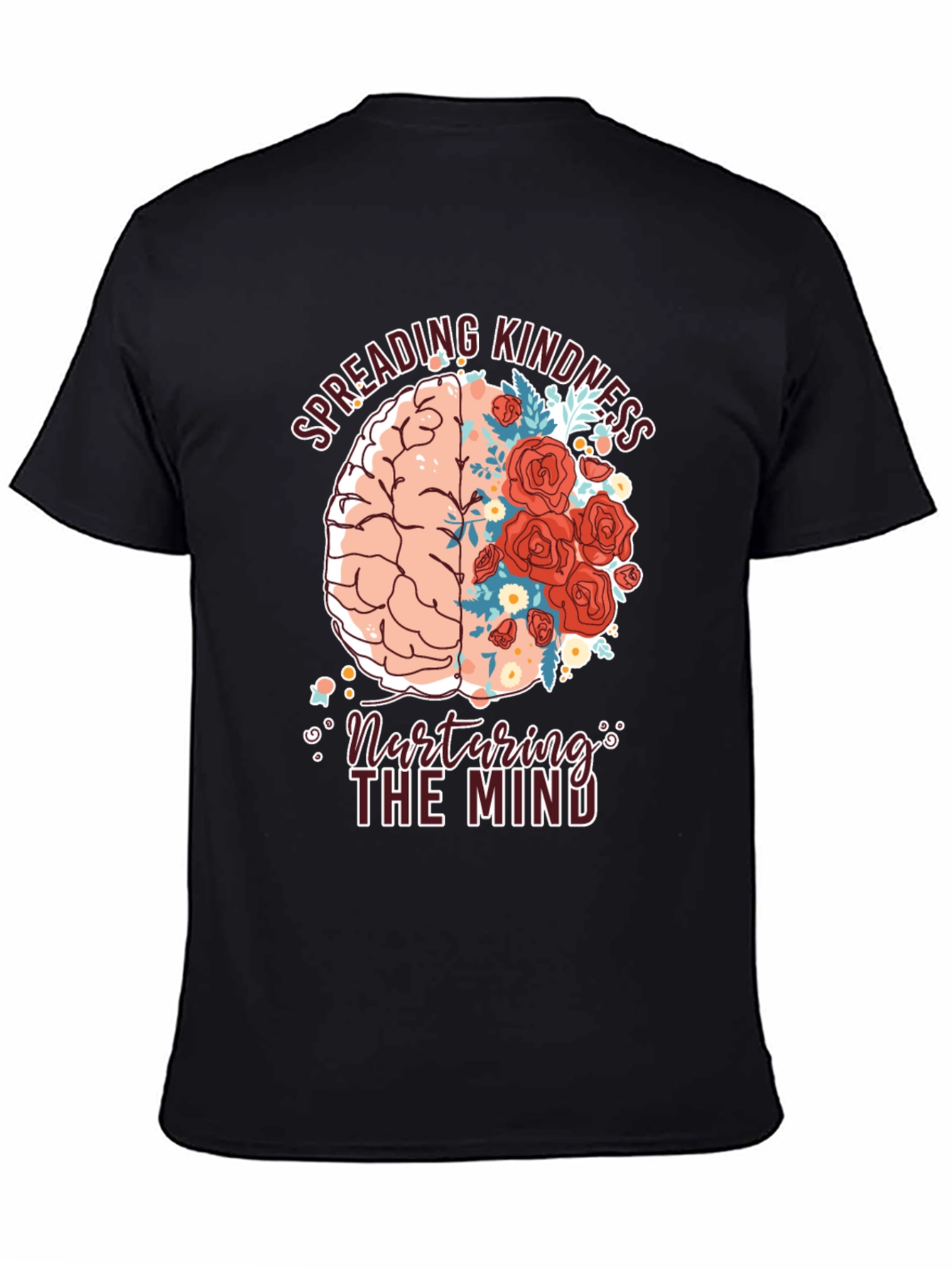 Kindness Brain Graphic Tee - Nurture the Mind T-Shirt