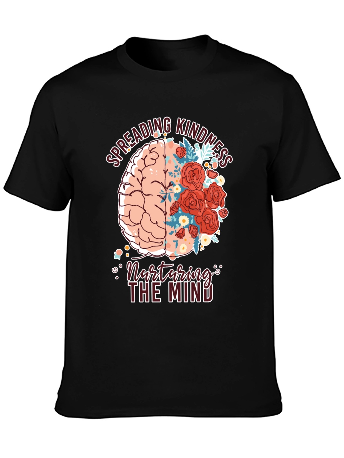 Kindness Brain Graphic Tee - Nurture the Mind T-Shirt
