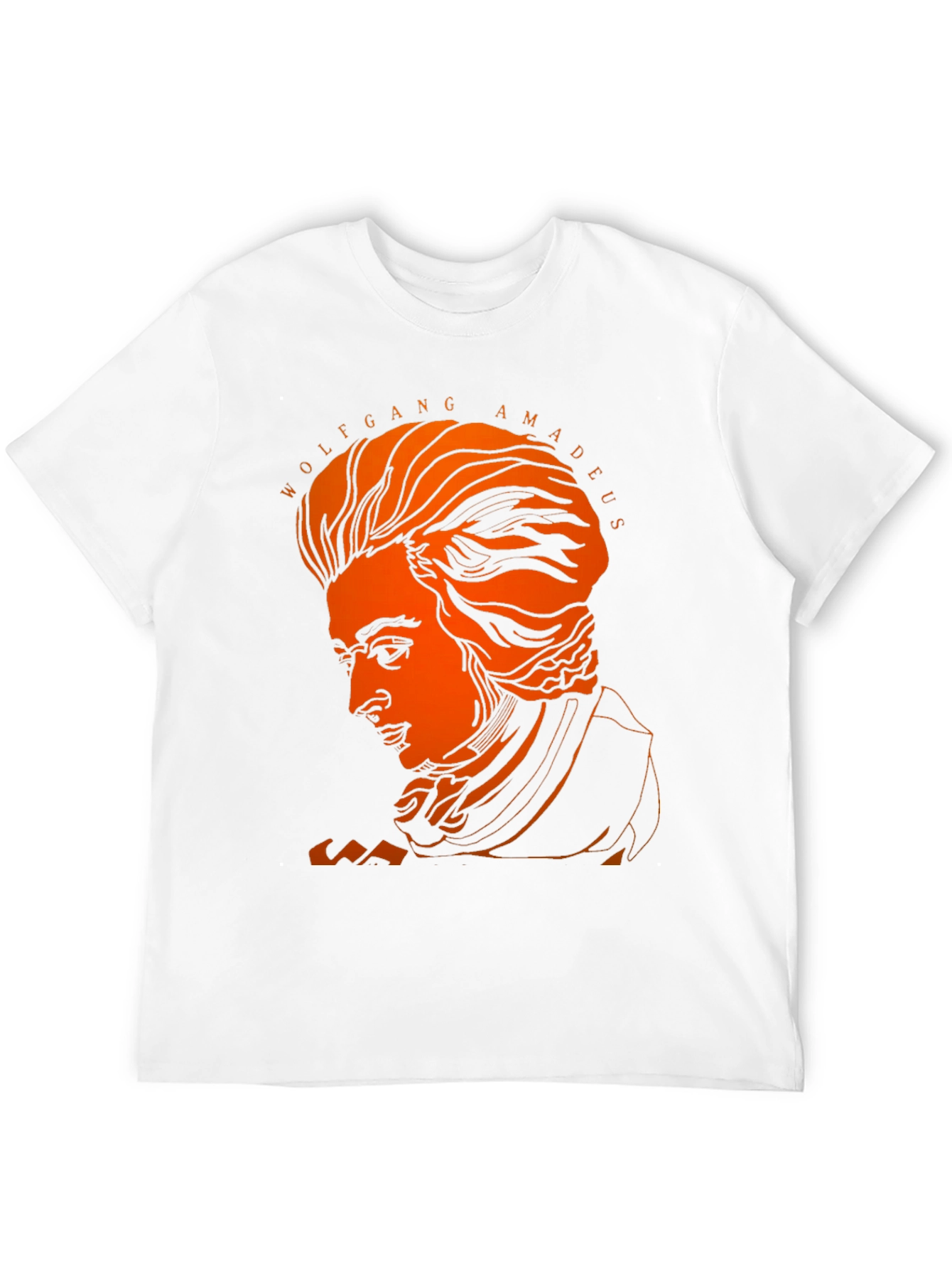 Wolfgang Amadeus Portrait Graphic T-Shirt