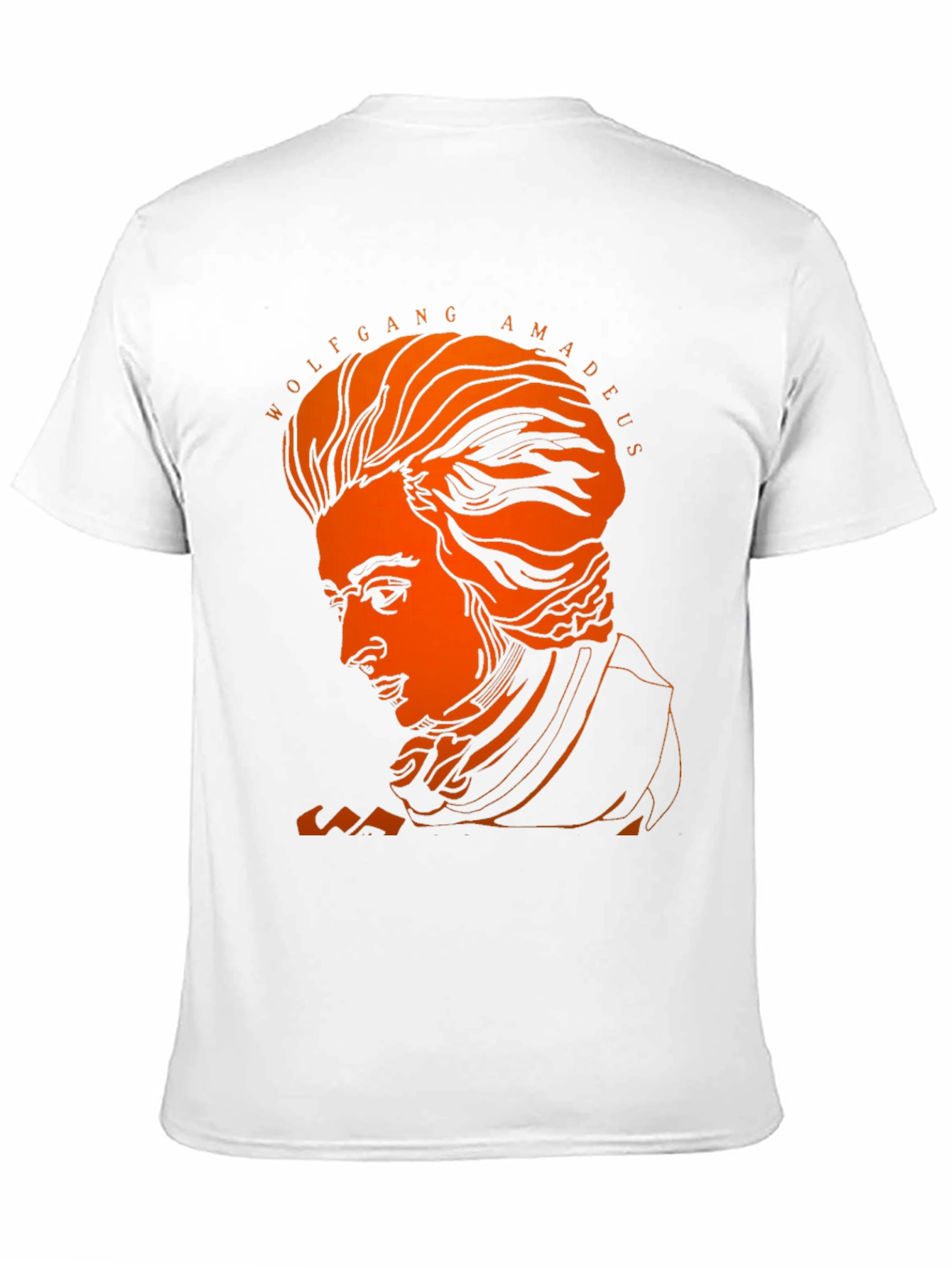 Wolfgang Amadeus Portrait Graphic T-Shirt