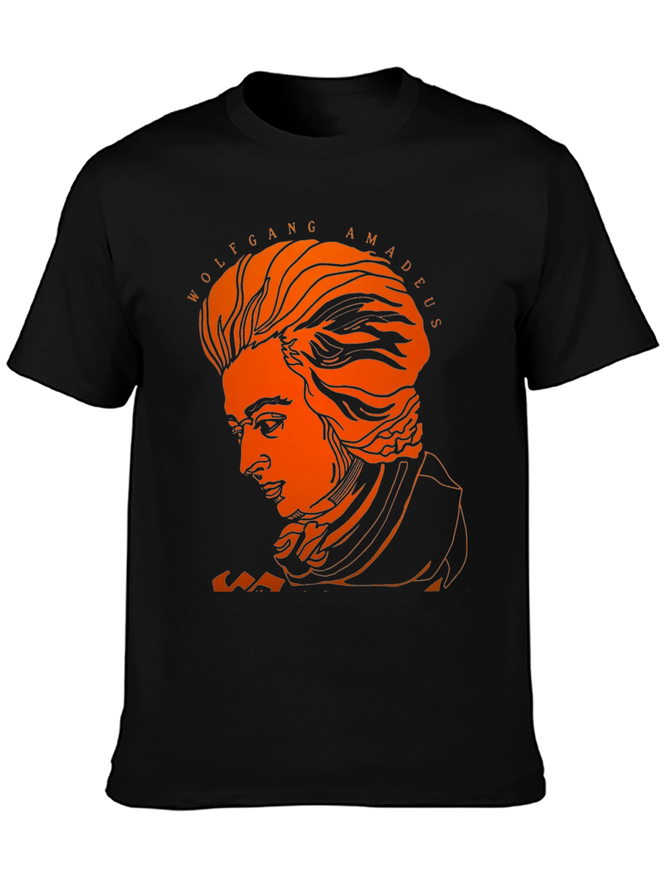 Wolfgang Amadeus Portrait Graphic T-Shirt