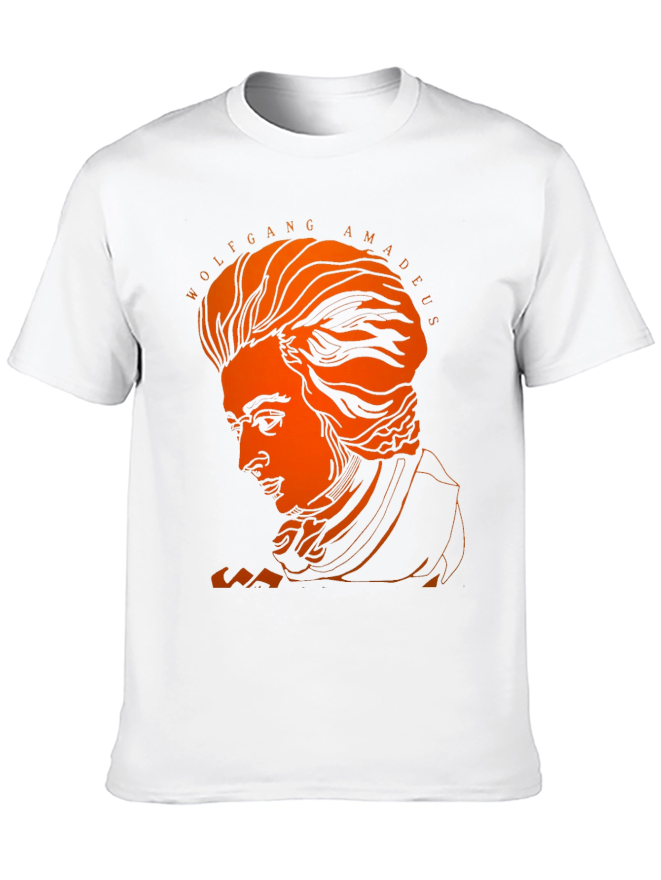 Wolfgang Amadeus Portrait Graphic T-Shirt