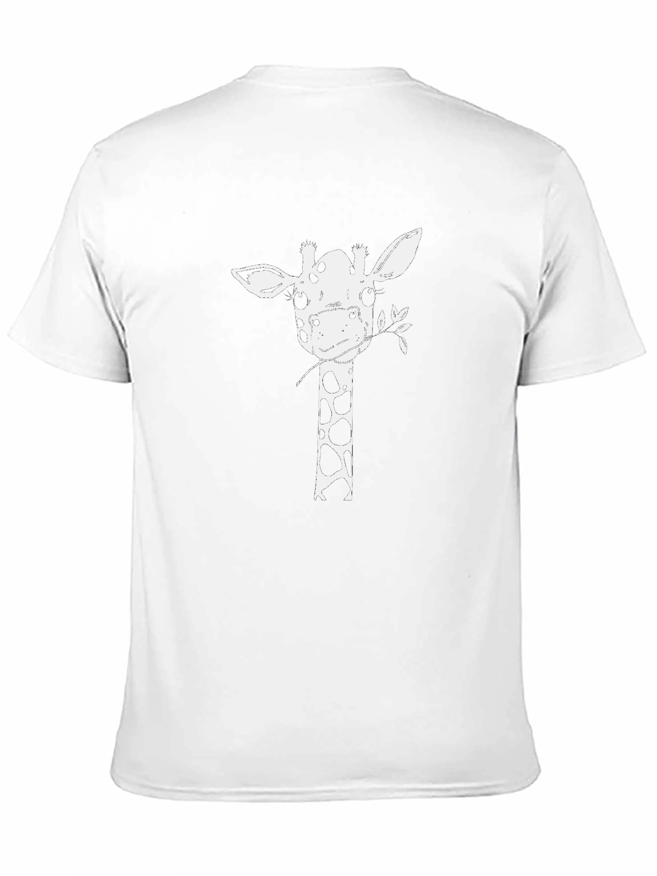 Giraffe Graphic Tee - Black Casual T-Shirt