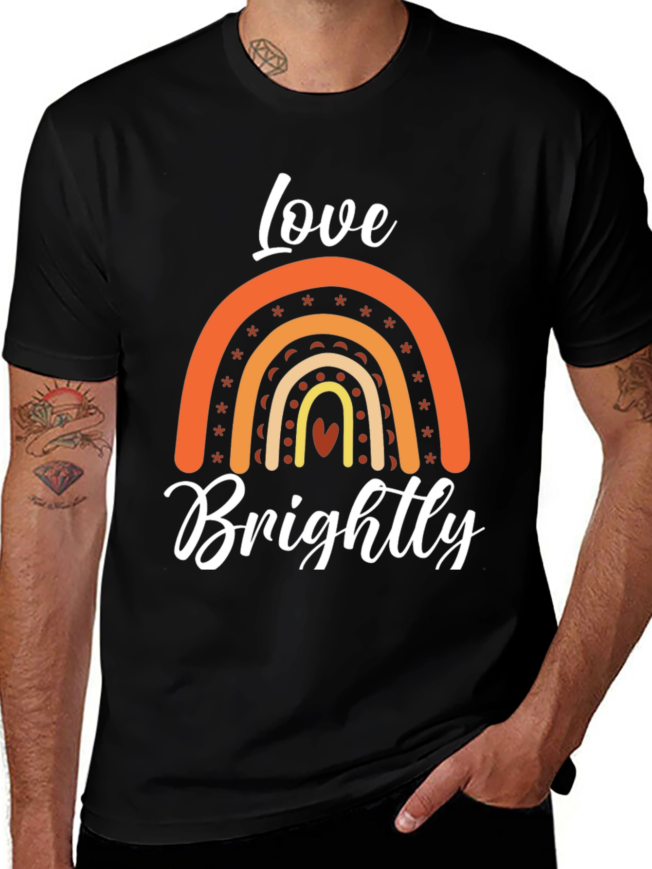 Love Brightly Rainbow Graphic Tee