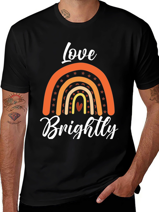 Love Brightly Rainbow Graphic Tee