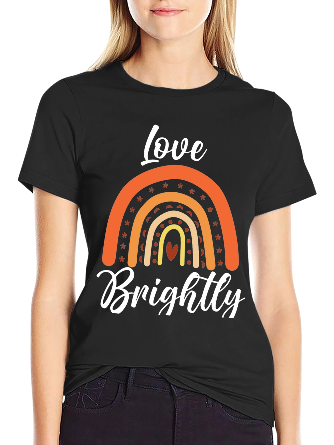 Love Brightly Rainbow Graphic Tee