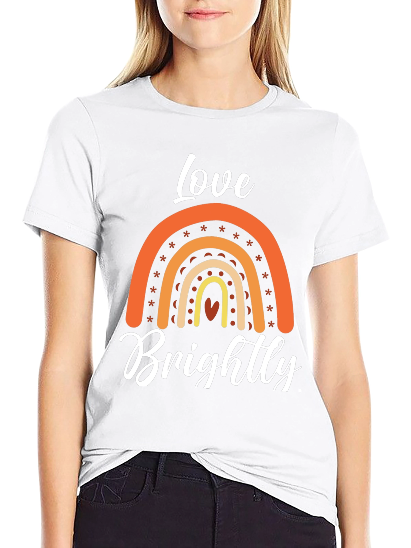 Love Brightly Rainbow Graphic Tee
