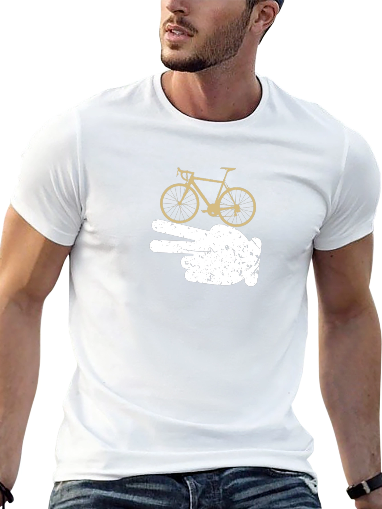 Cycle Finger Print T-Shirt