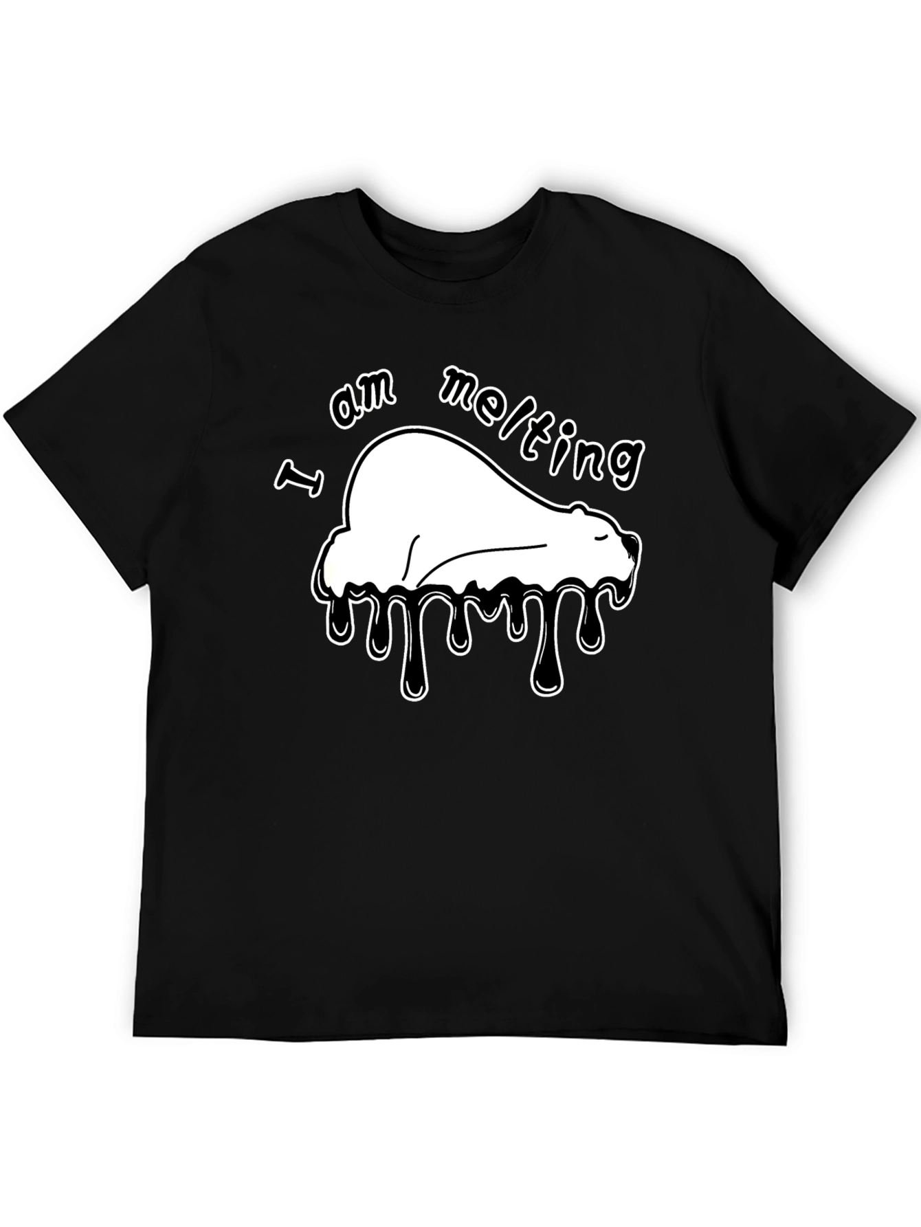 I Am Melting Polar Bear Graphic T-Shirt