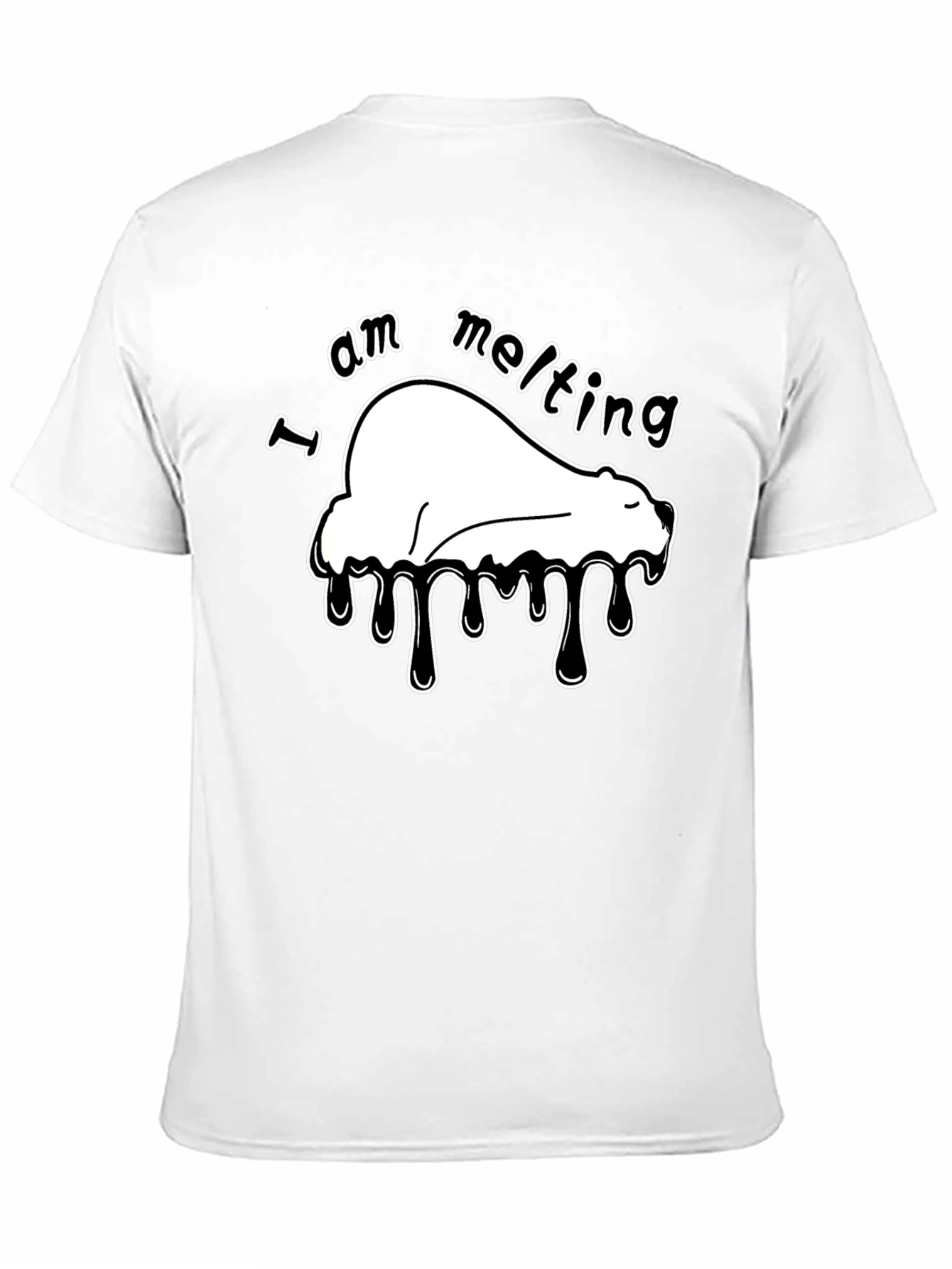 I Am Melting Polar Bear Graphic T-Shirt