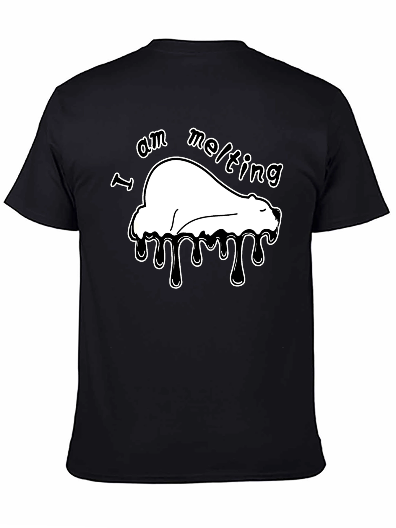 I Am Melting Polar Bear Graphic T-Shirt