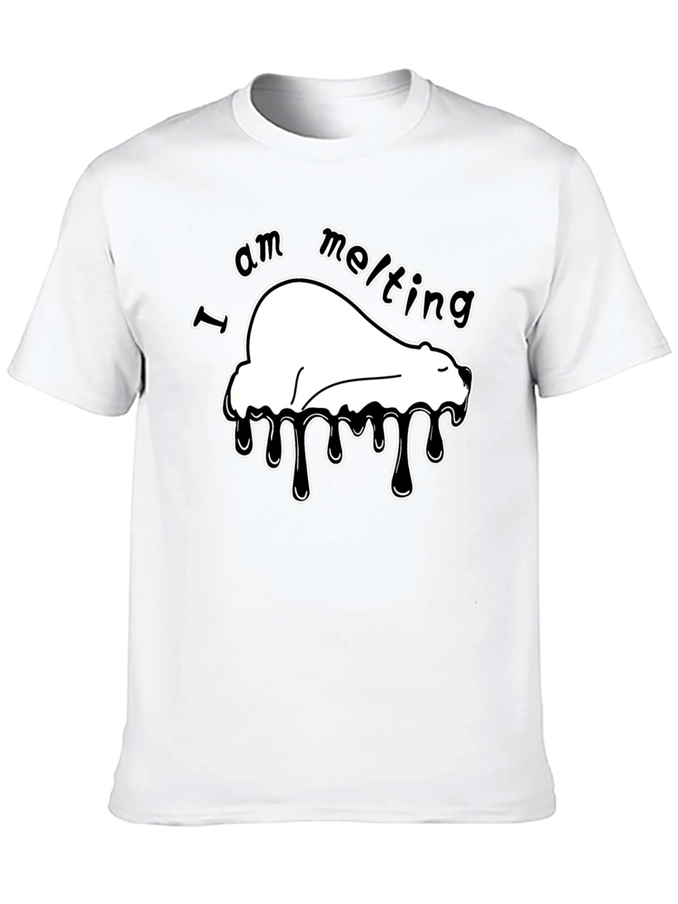 I Am Melting Polar Bear Graphic T-Shirt