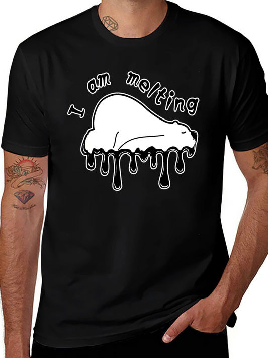 I Am Melting Polar Bear Graphic T-Shirt