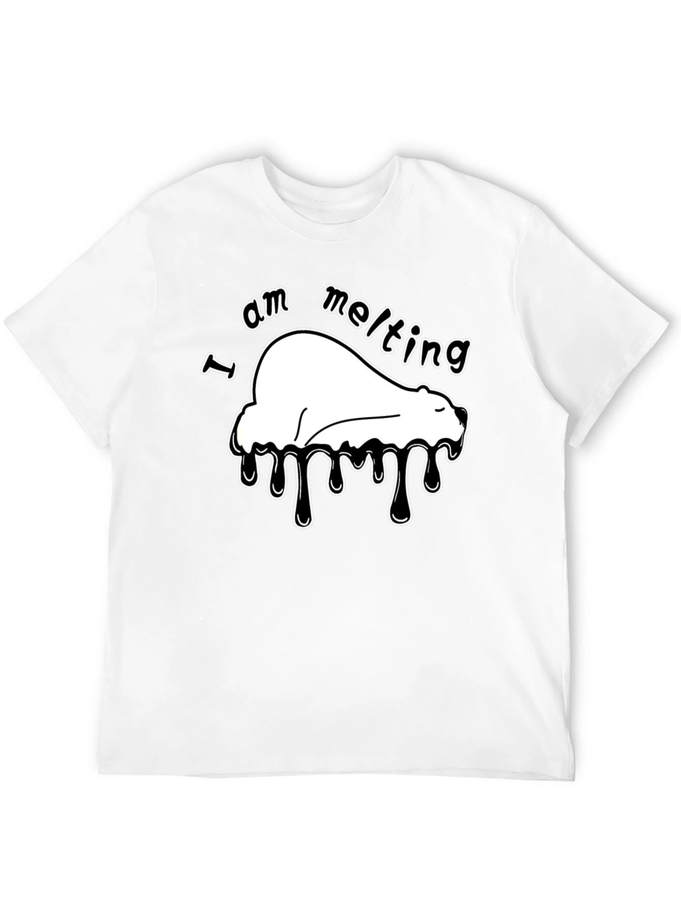 I Am Melting Polar Bear Graphic T-Shirt