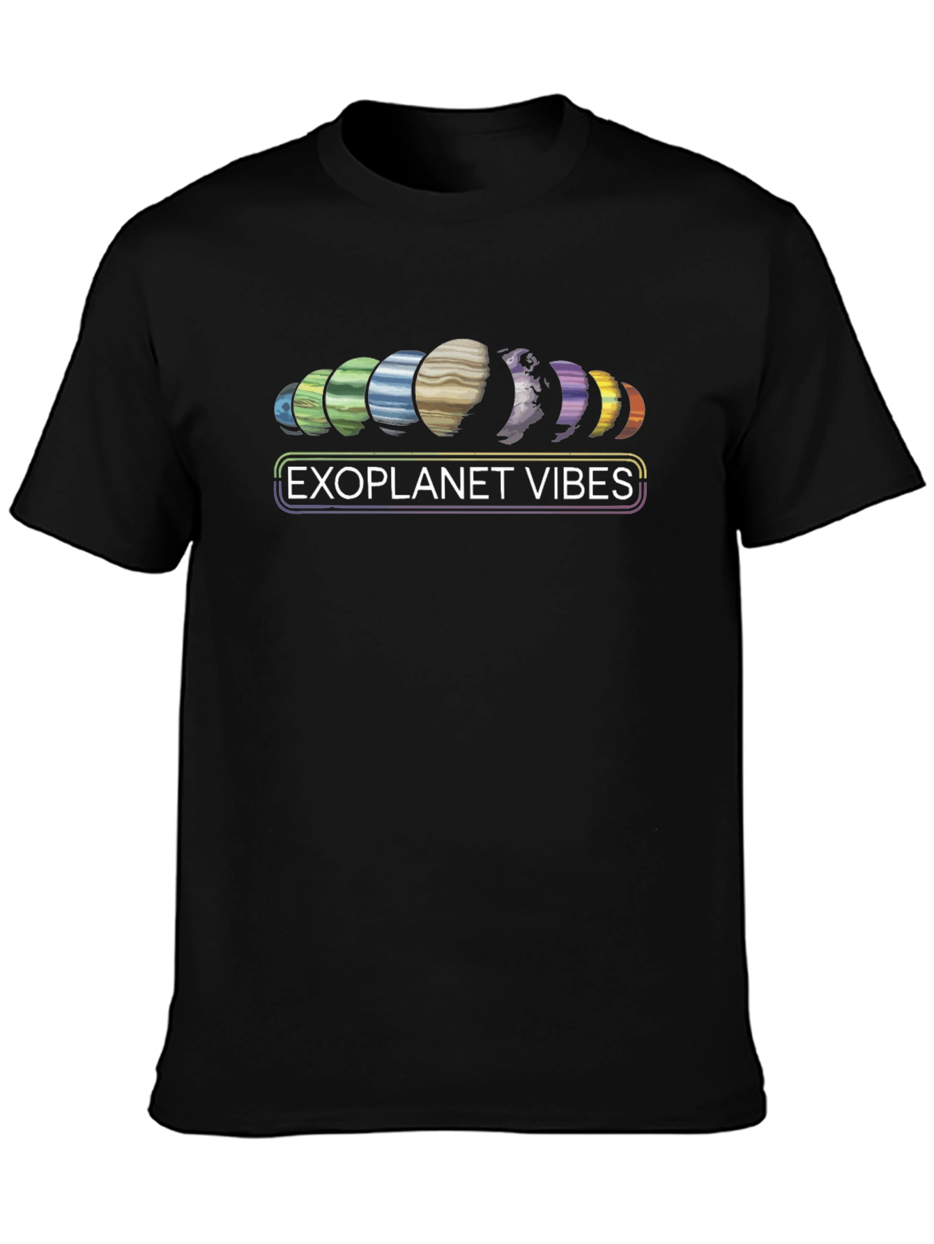 Exoplanet Vibes Graphic T-Shirt Cool Space Design