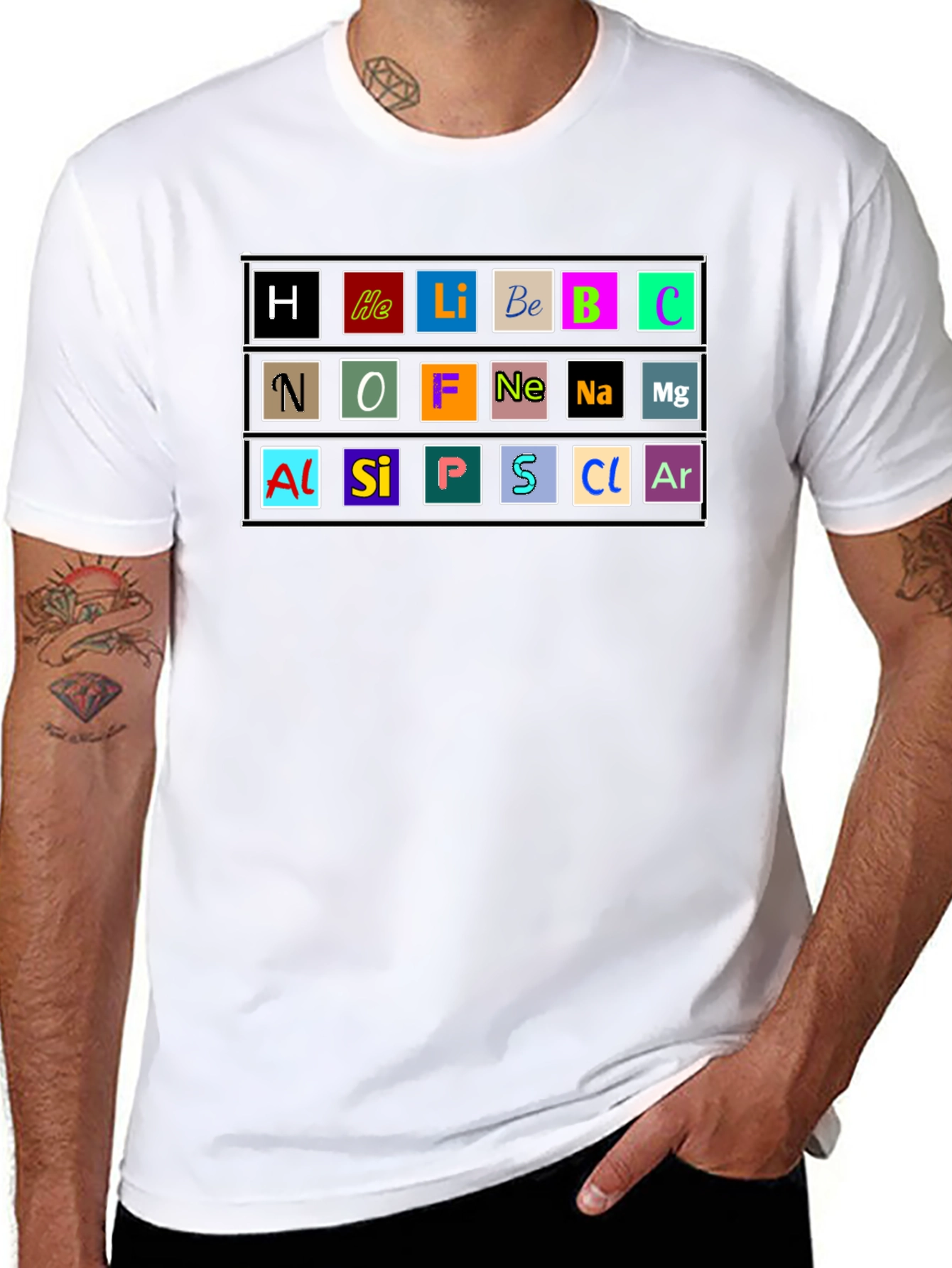Periodic Table of Elements Graphic T-Shirt