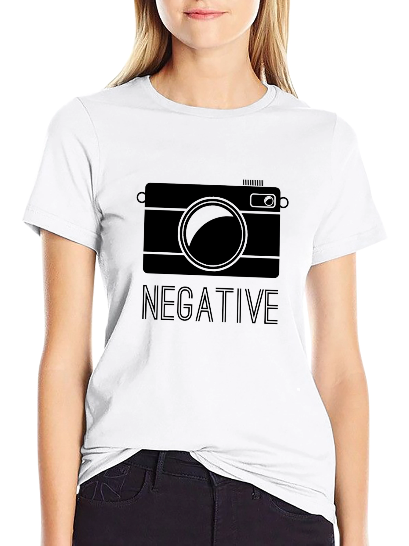 Negative Camera Graphic T-Shirt