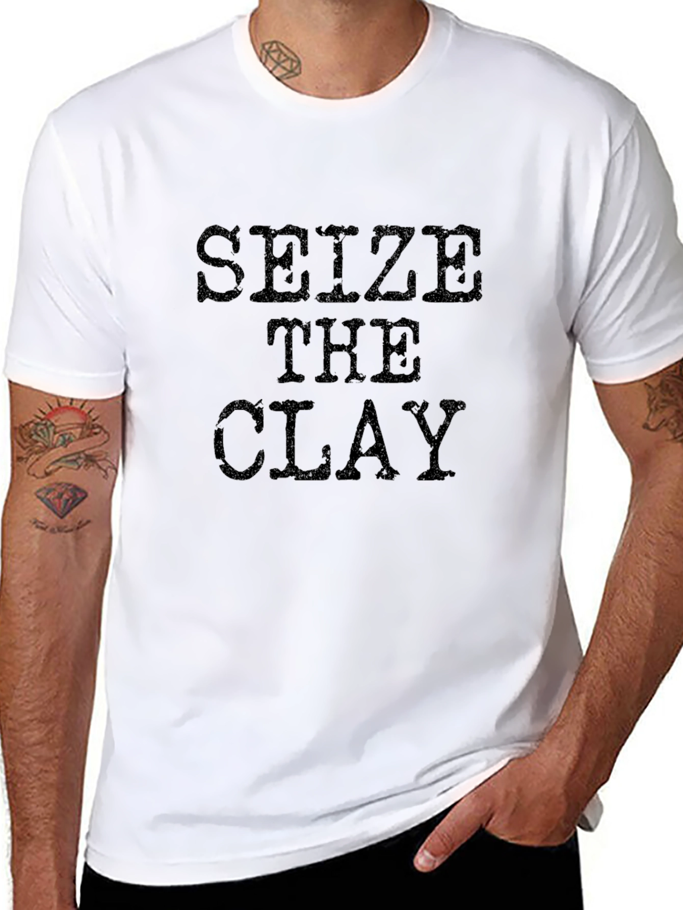 Seize The Clay Graphic Print Tee