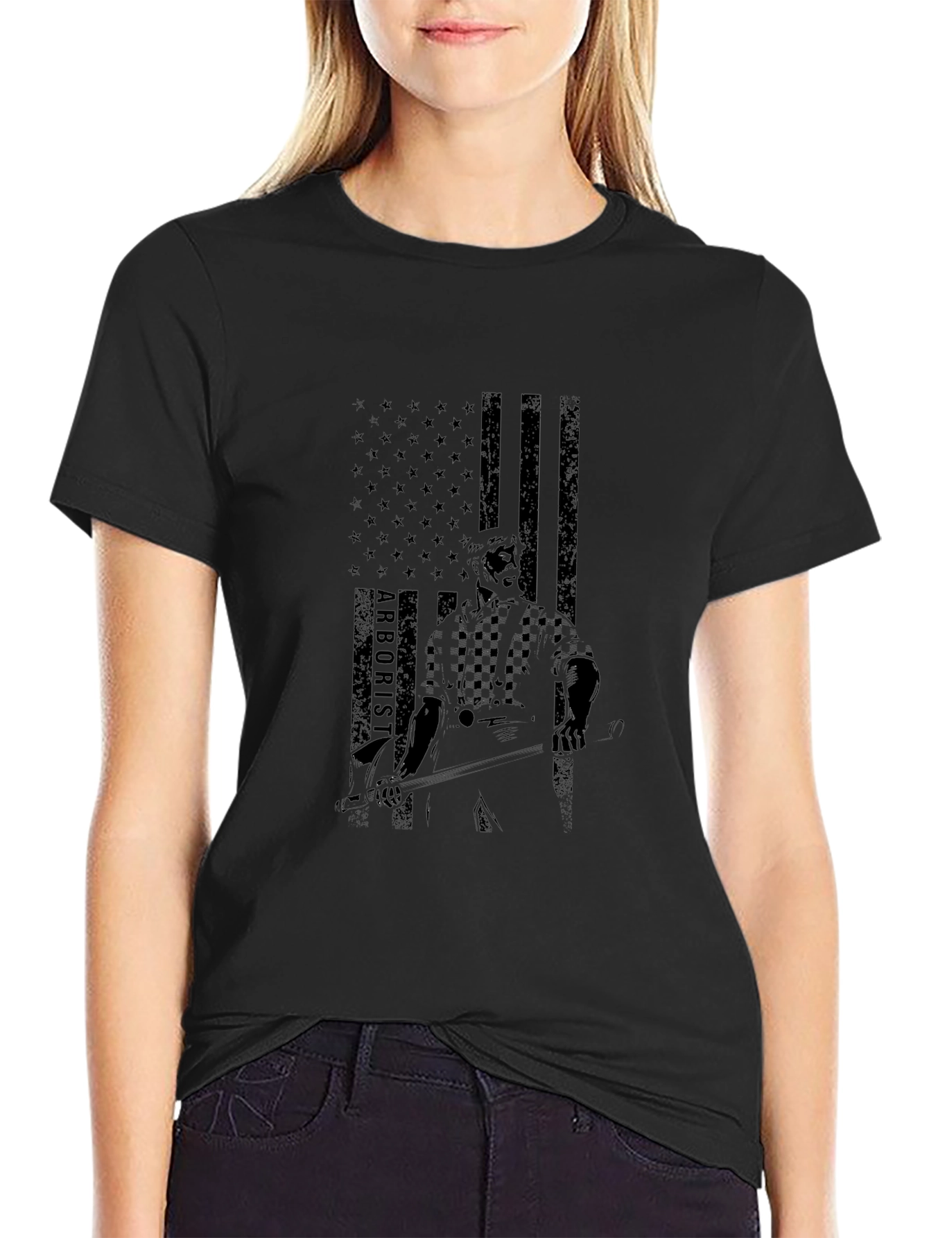 Arborist American Flag Graphic T-Shirt