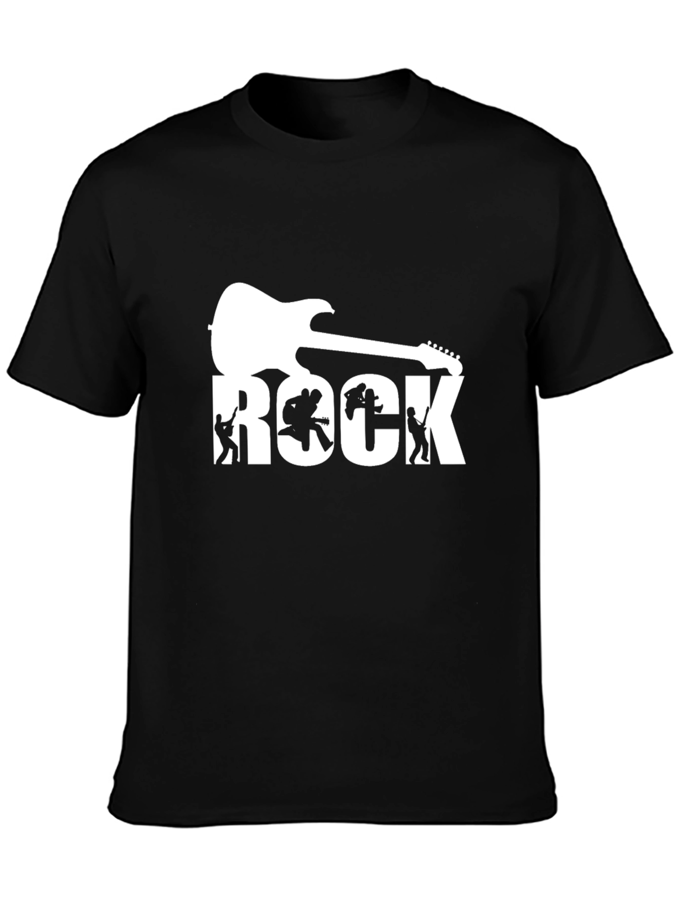 Rock Music Graphic T-Shirt - Black