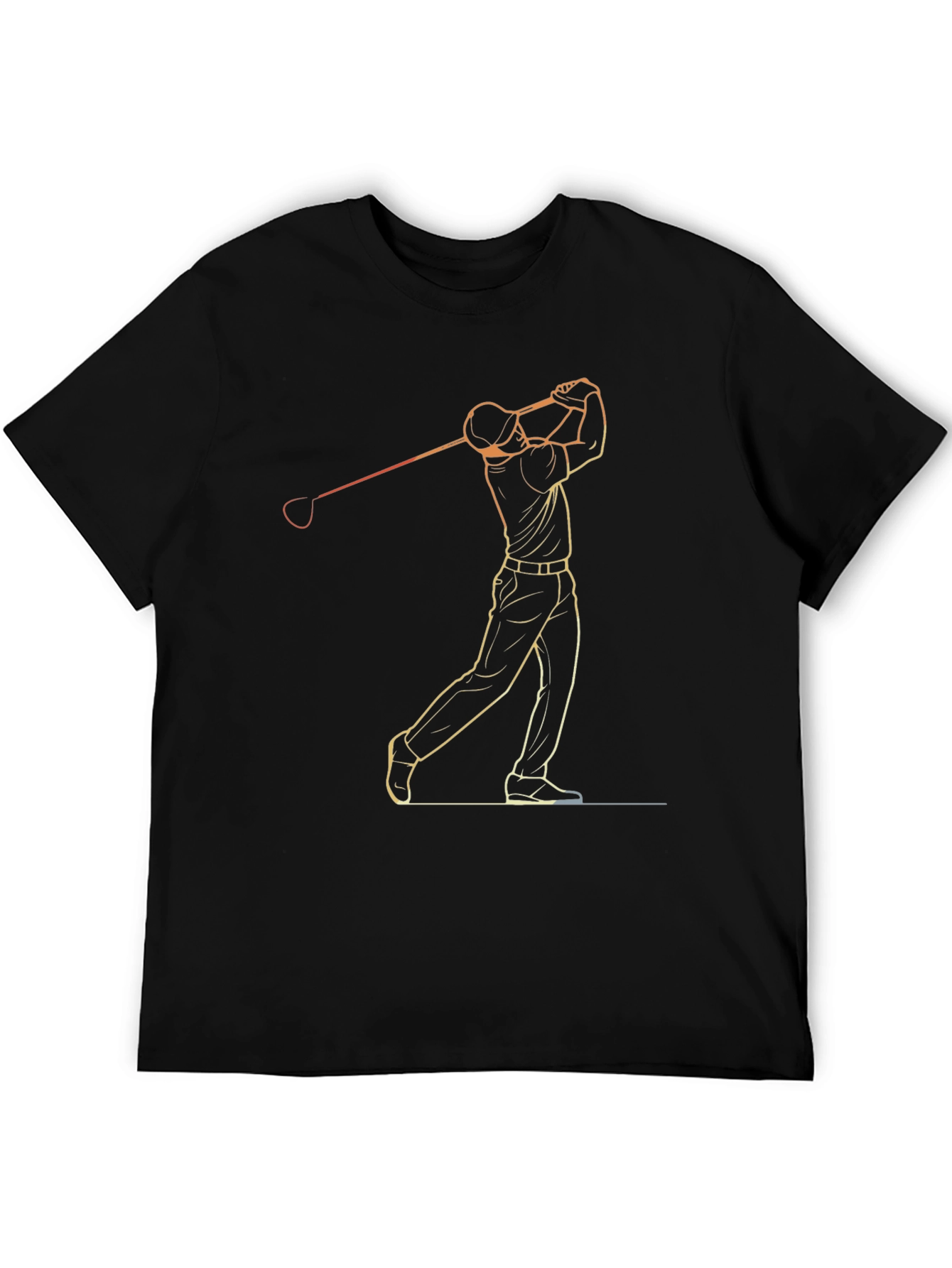 Golf Swing Graphic Tee - Stylish Golfer T-Shirt