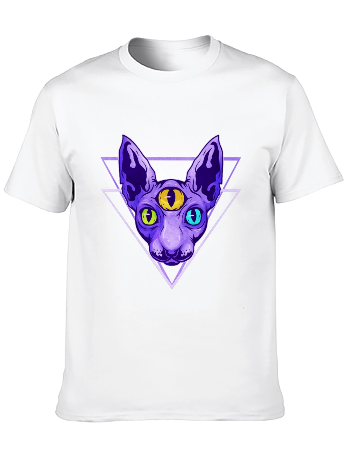 Third Eye Cat Graphic T-Shirt - Unique Design
