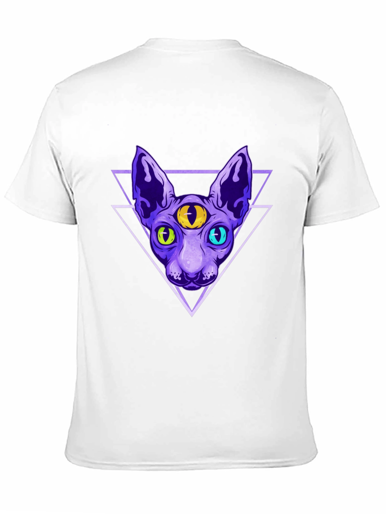 Third Eye Cat Graphic T-Shirt - Unique Design