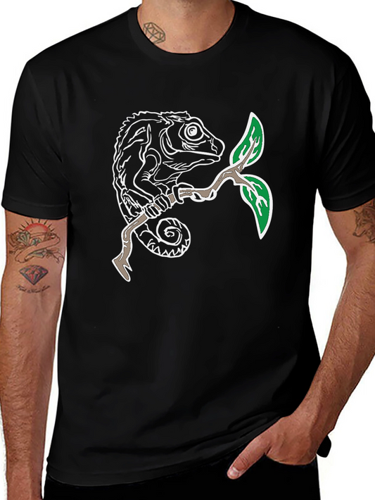 Chameleon Graphic Tee - Nature Lovers Style