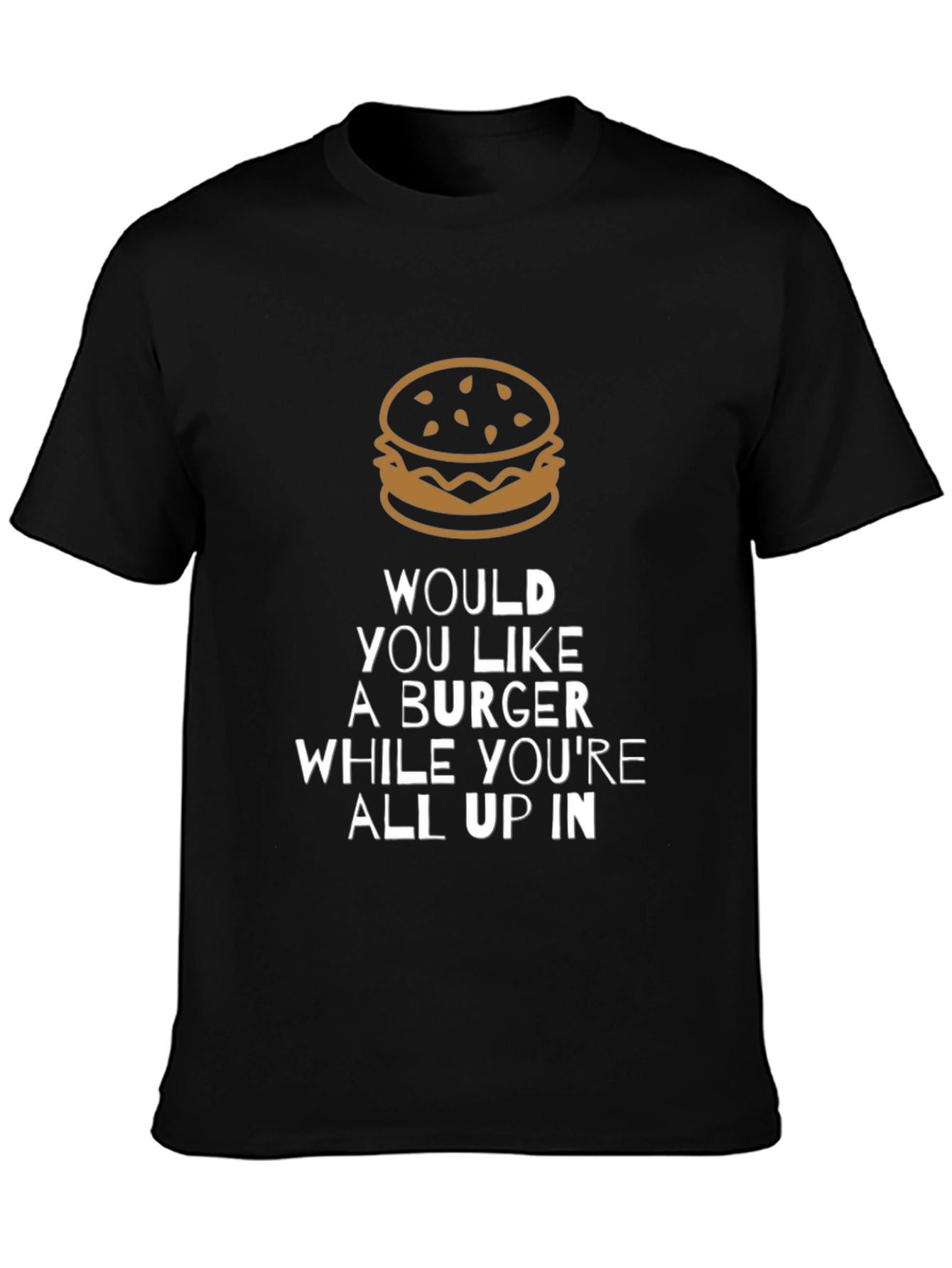 Burger Graphic T-Shirt - Funny Mens Tee