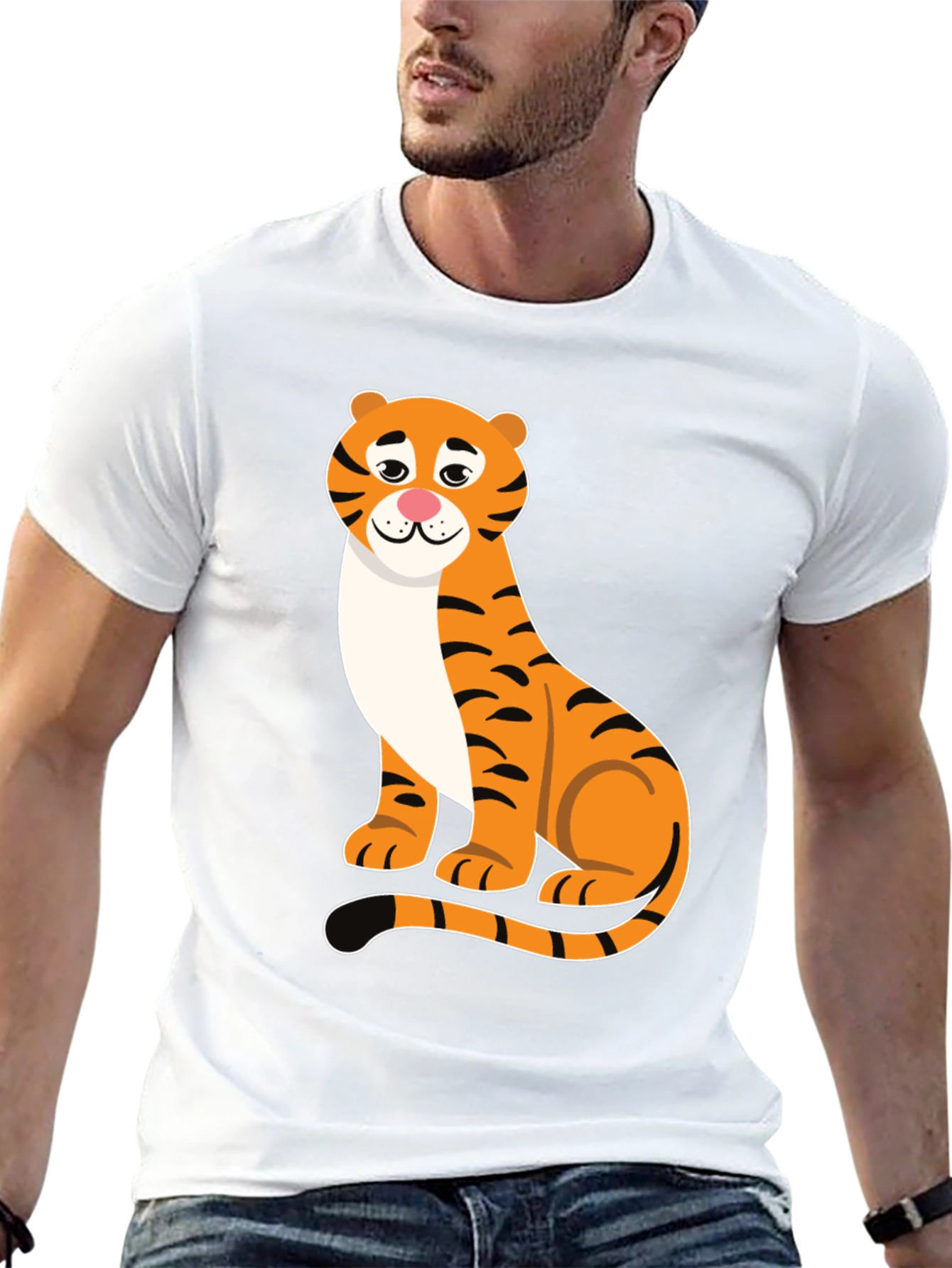 Tiger Graphic Black T-Shirt