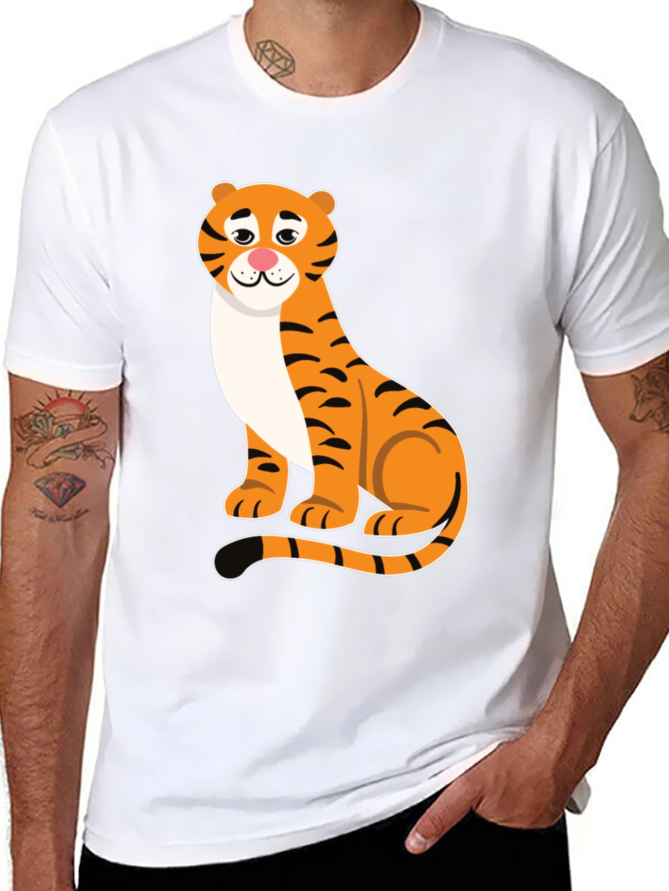 Tiger Graphic Black T-Shirt