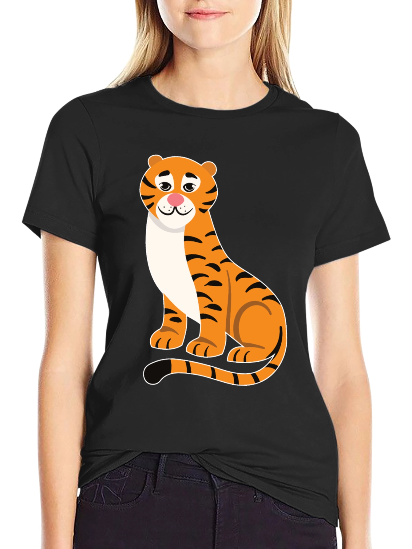 Tiger Graphic Black T-Shirt