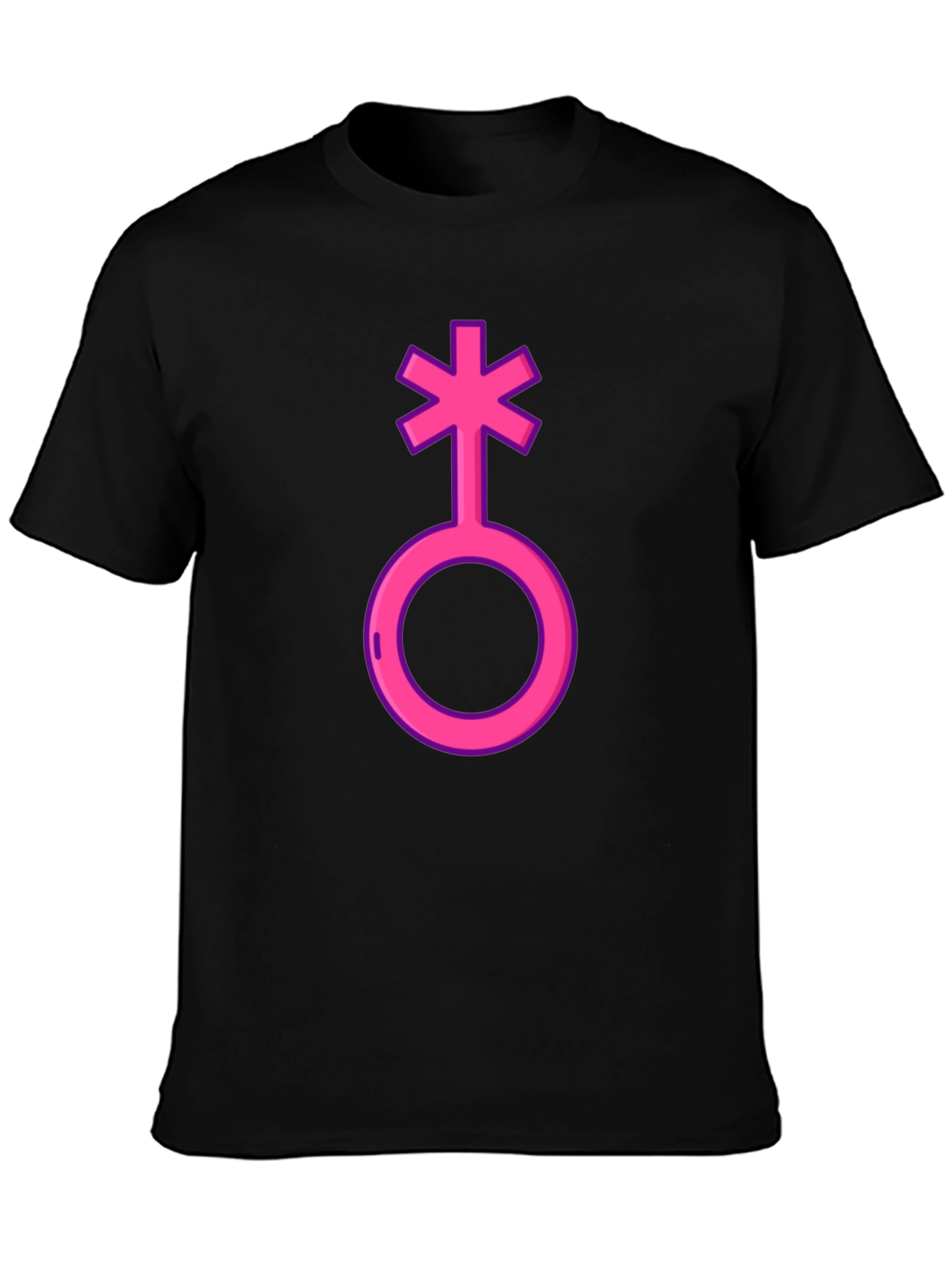 Genderqueer Symbol T-Shirt - Black