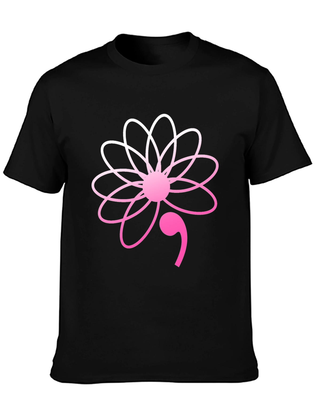 Semicolon Flower Graphic Tee - Mental Health Awareness