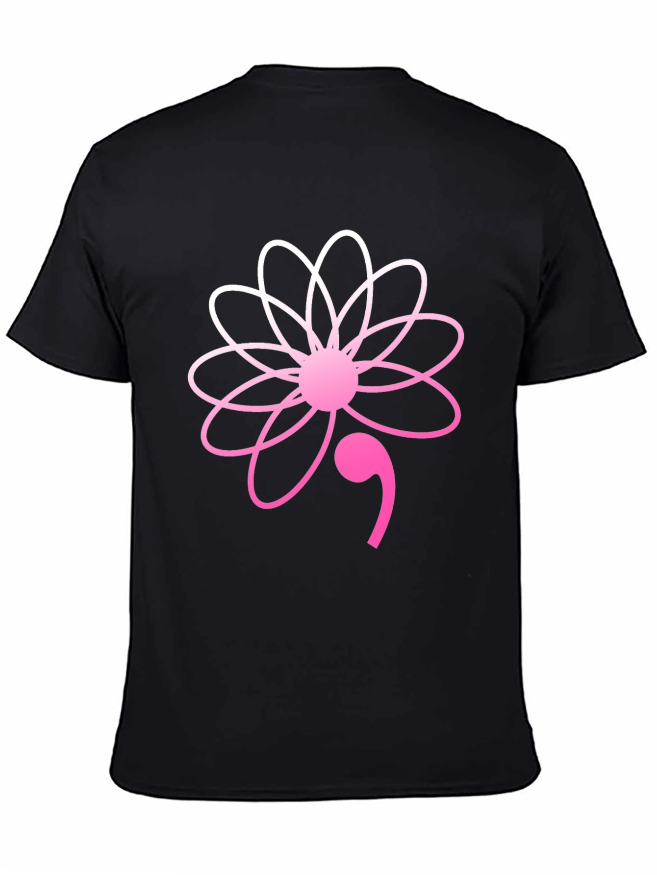 Semicolon Flower Graphic Tee - Mental Health Awareness
