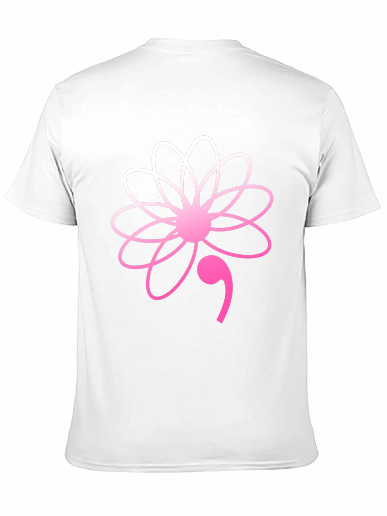 Semicolon Flower Graphic Tee - Mental Health Awareness