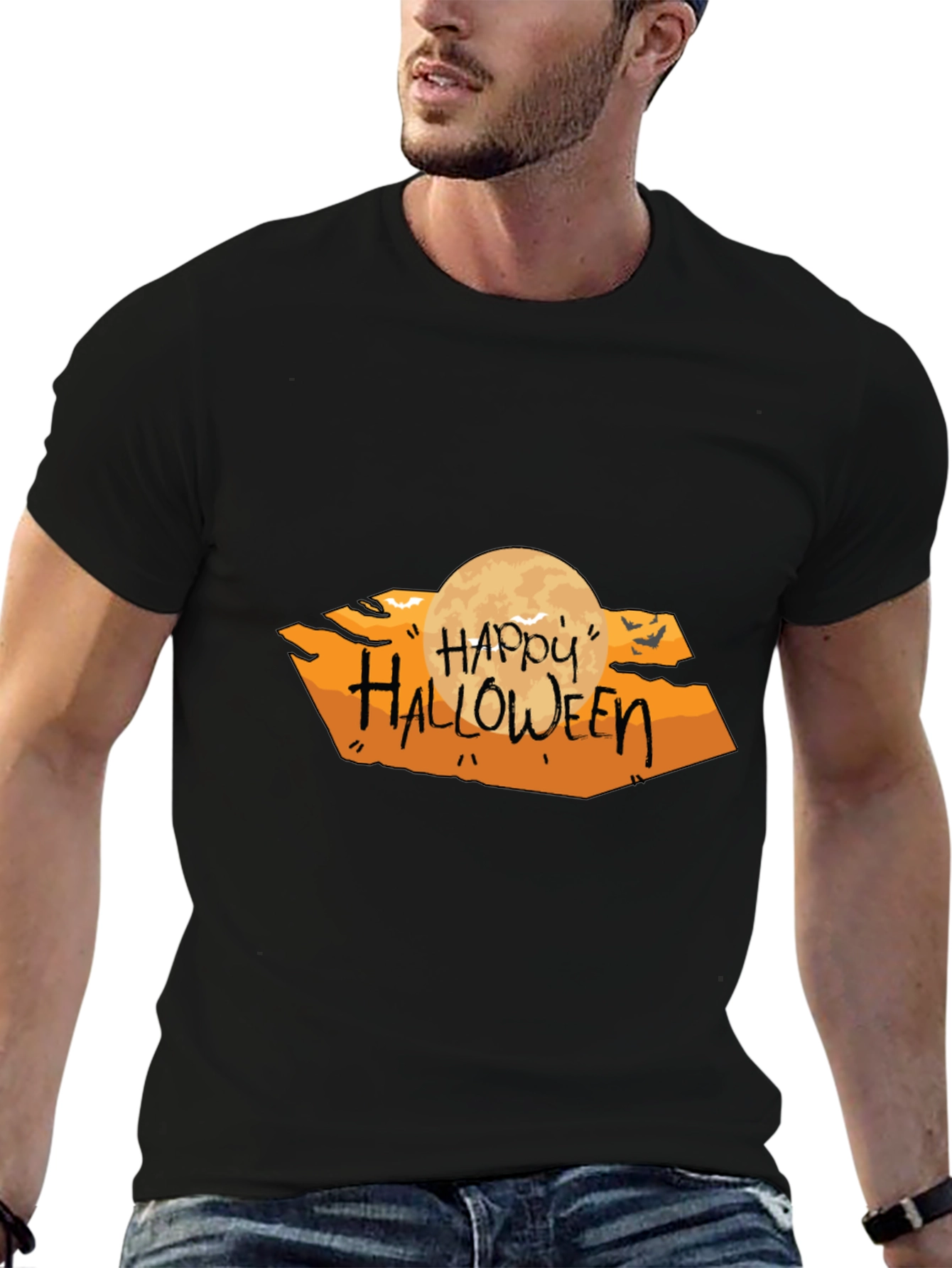 Happy Halloween Graphic Tee - Spooky Season Shirt