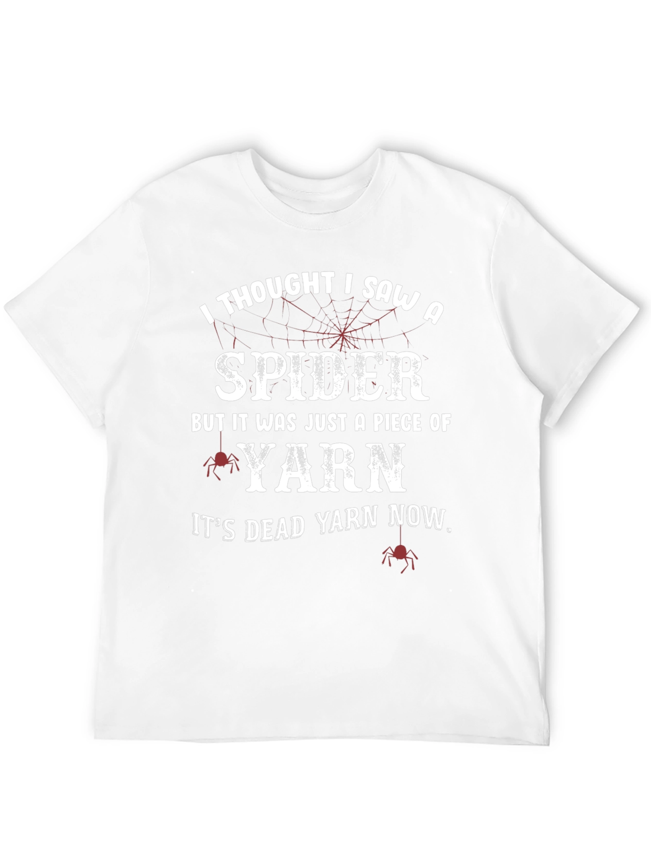 Funny Spider Yarn Graphic T-Shirt