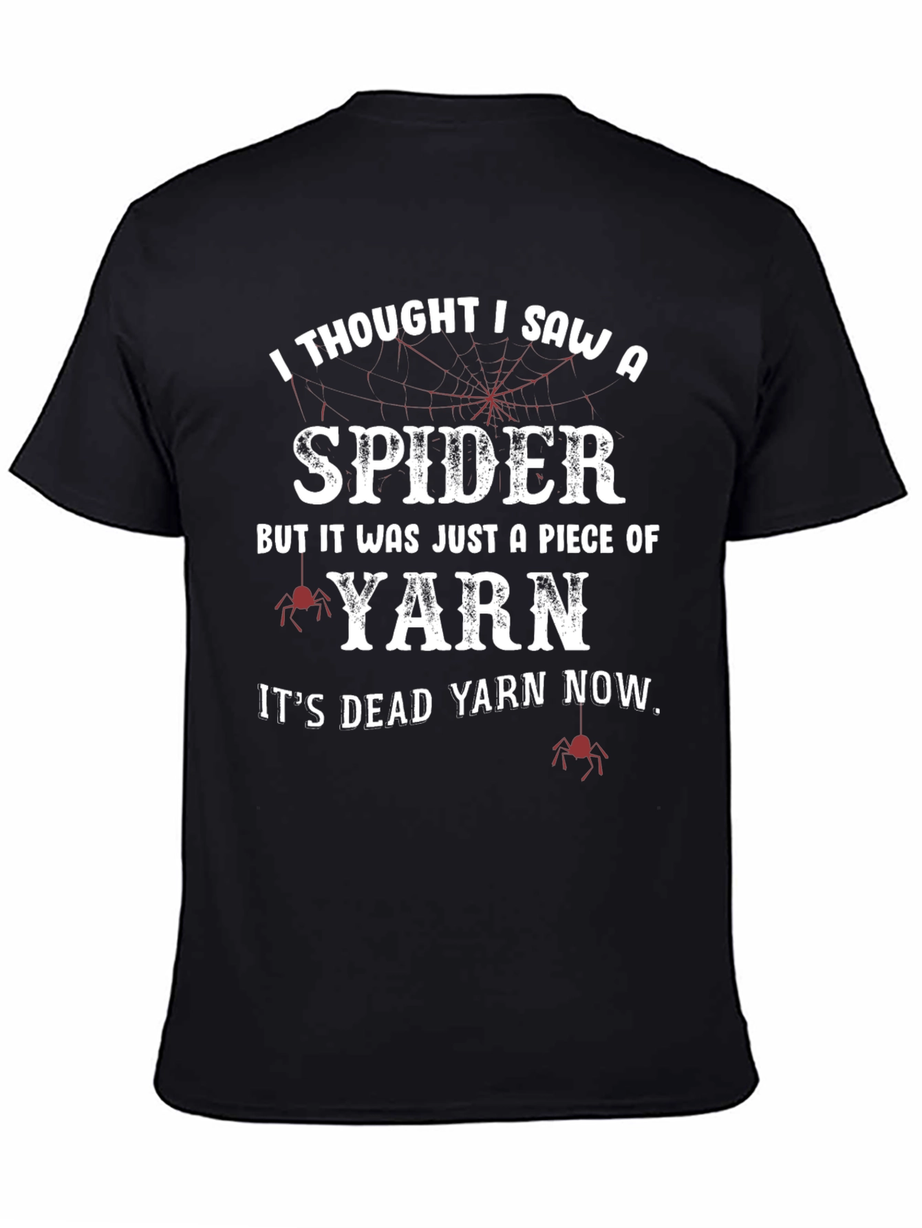Funny Spider Yarn Graphic T-Shirt