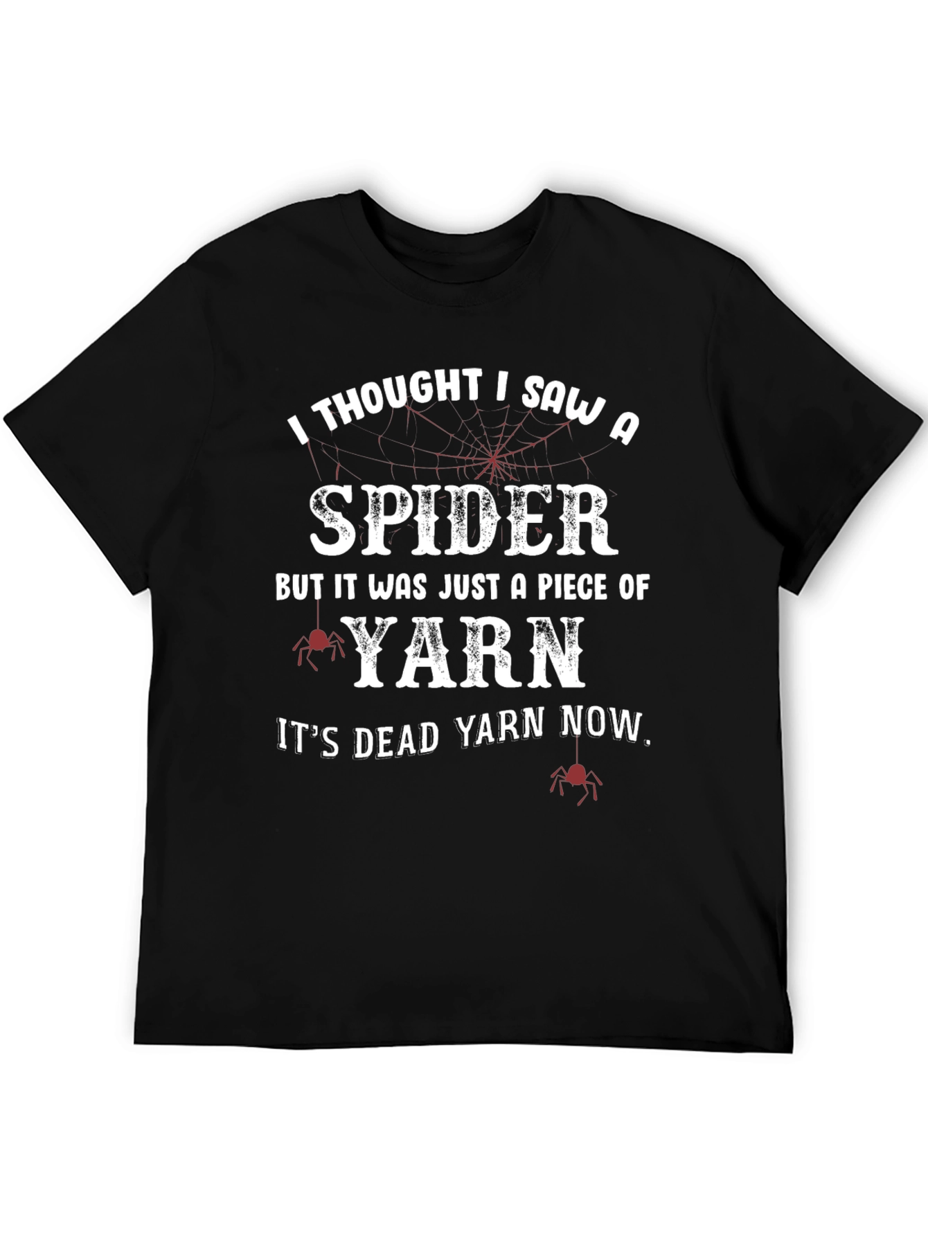 Funny Spider Yarn Graphic T-Shirt