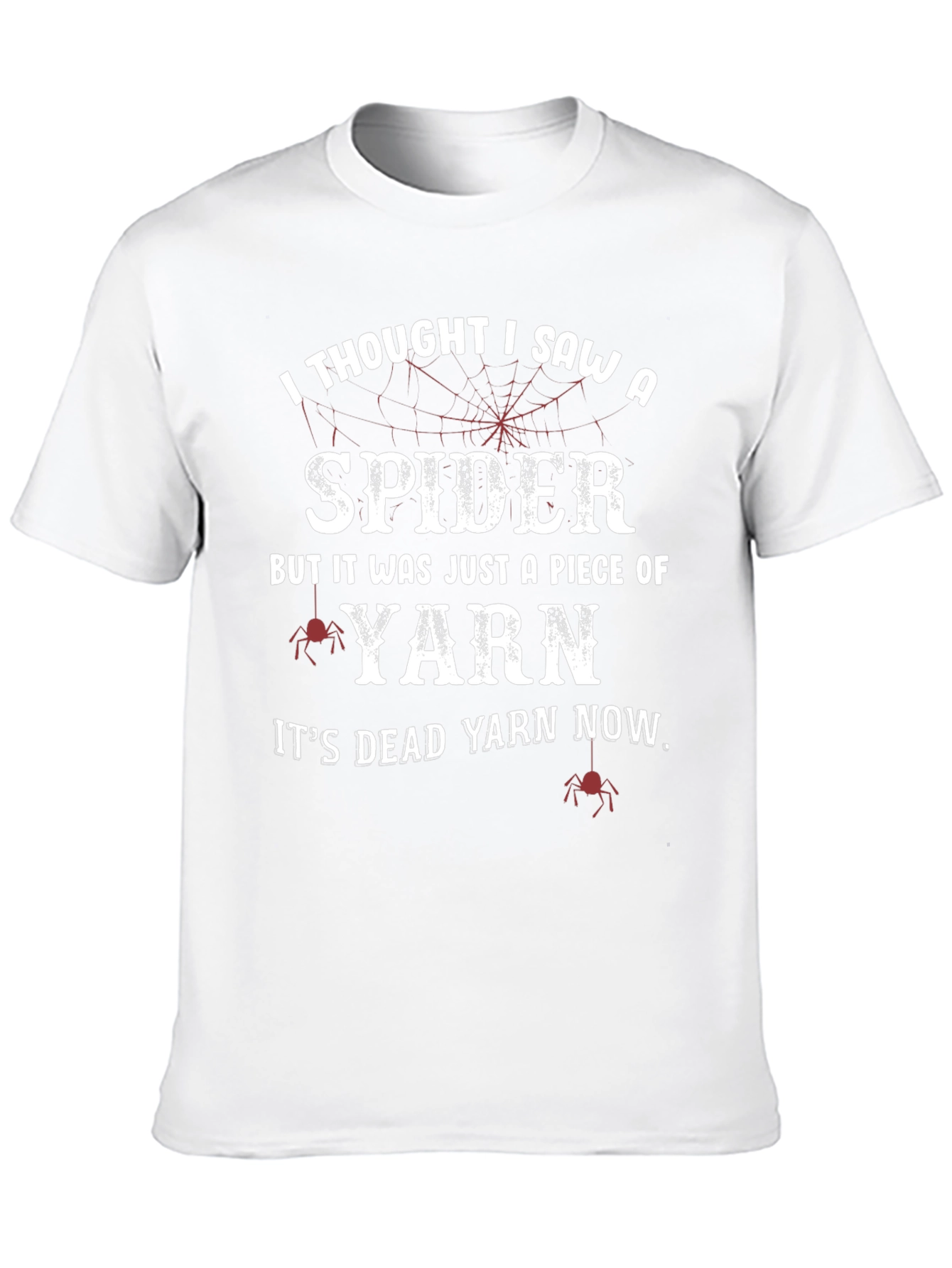 Funny Spider Yarn Graphic T-Shirt