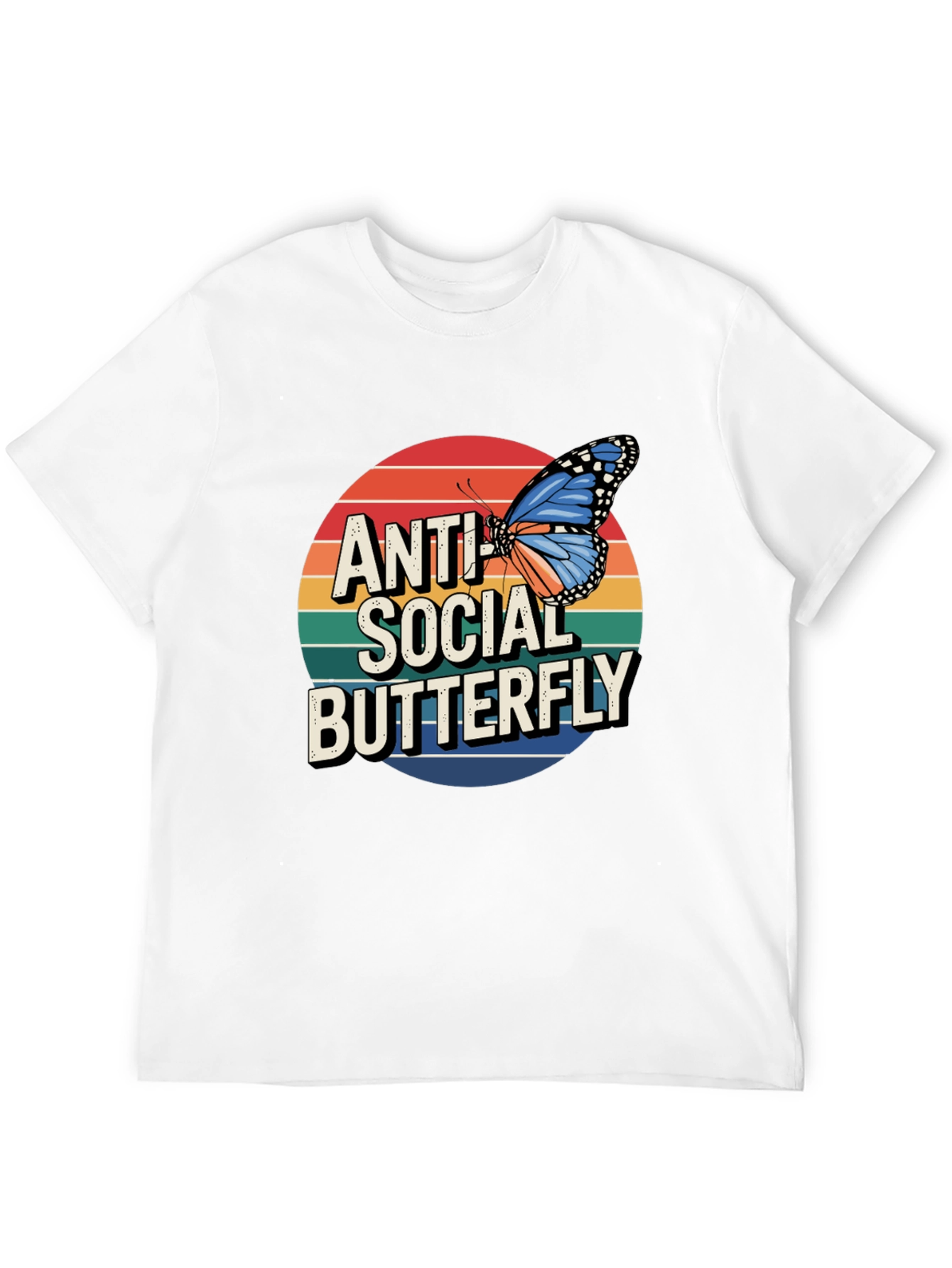 Anti Social Butterfly Graphic Tee