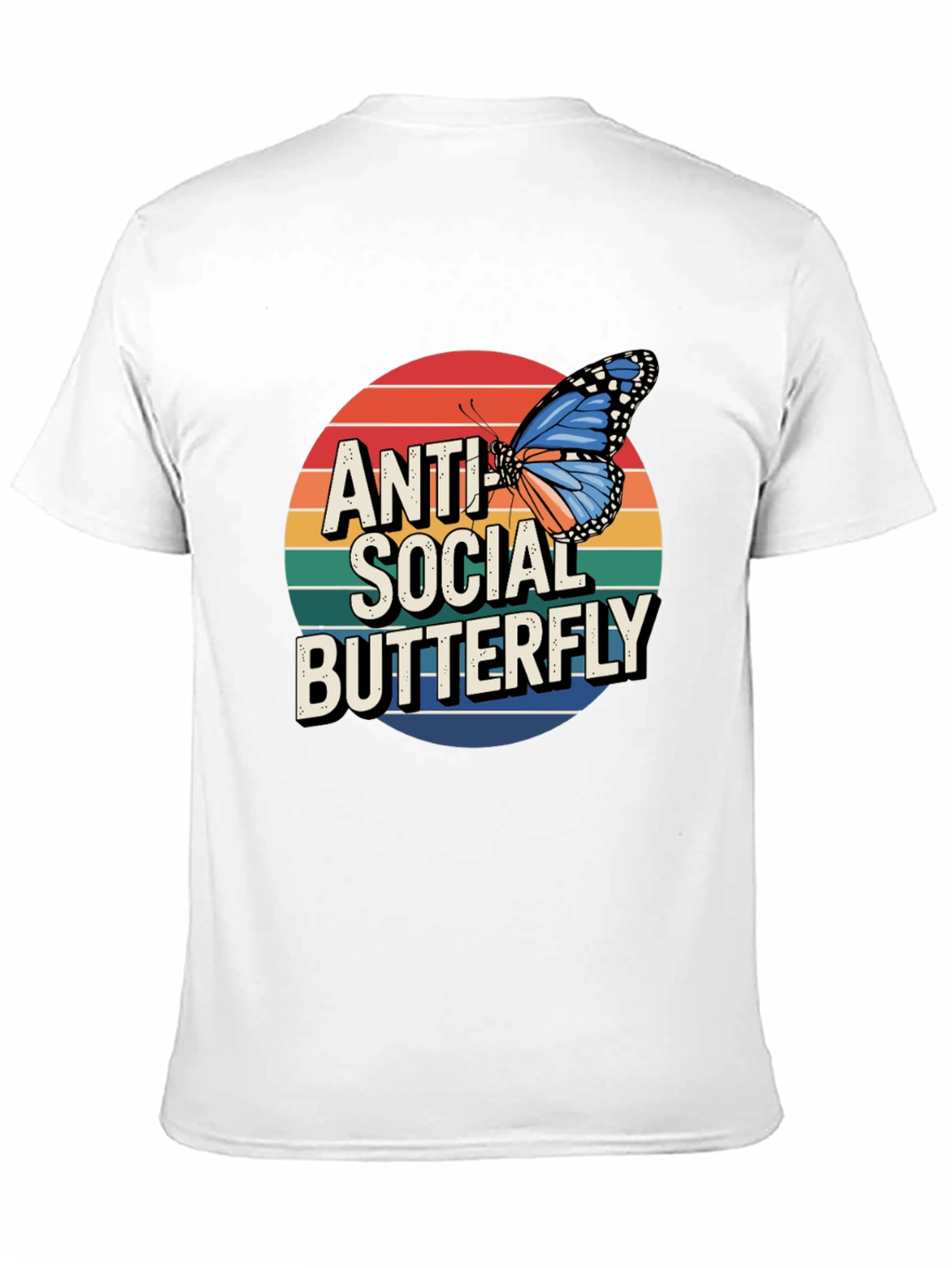 Anti Social Butterfly Graphic Tee