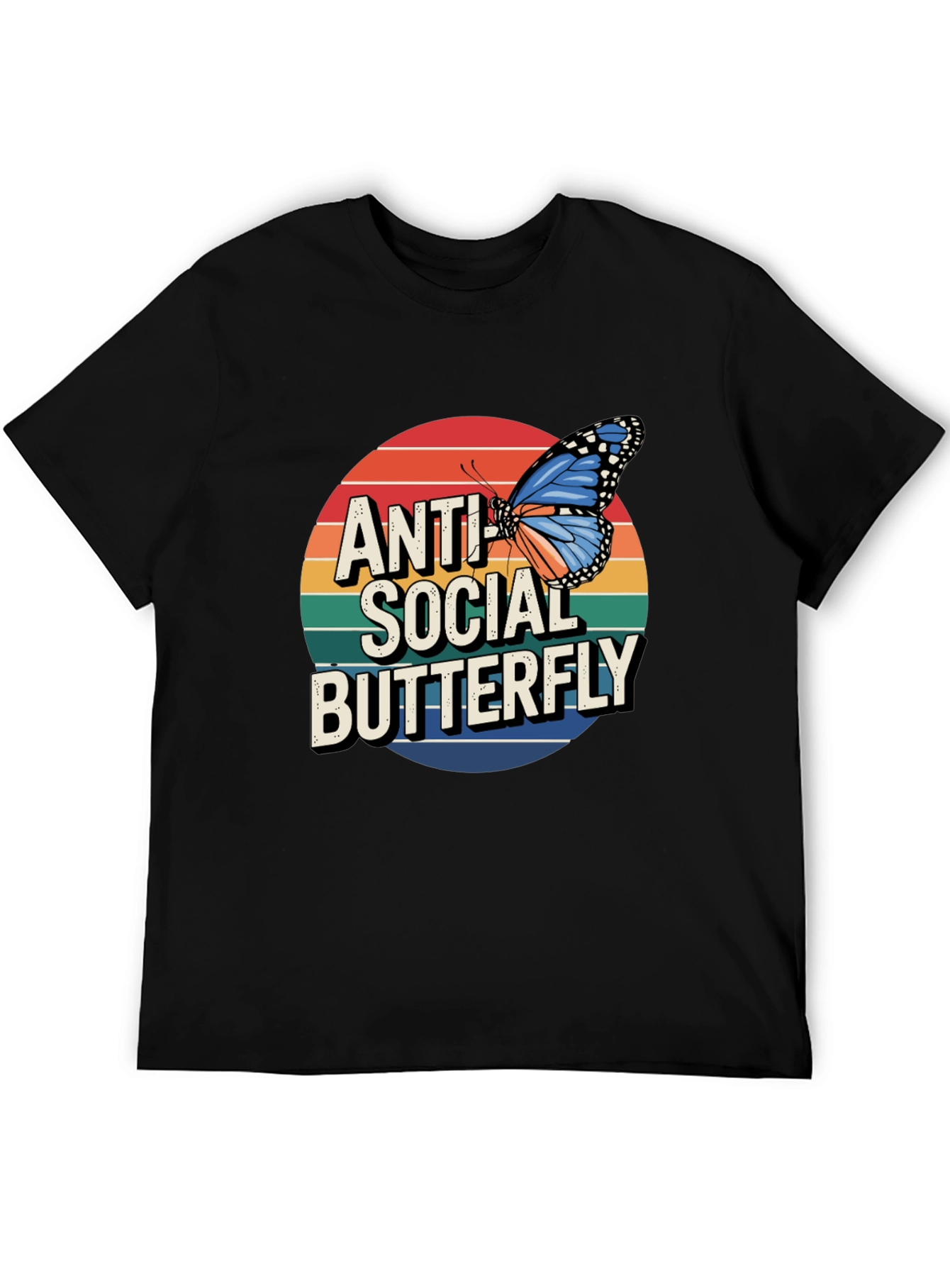 Anti Social Butterfly Graphic Tee