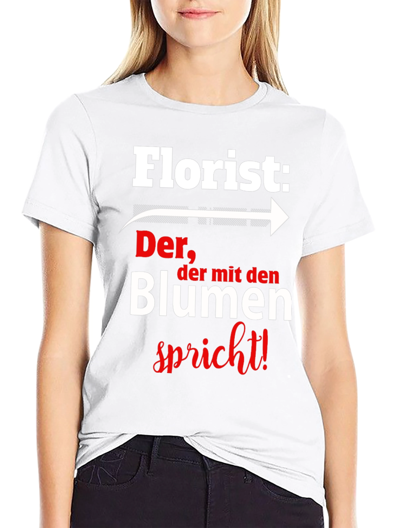 Florist T-Shirt: Der der mit den Blumen spricht!