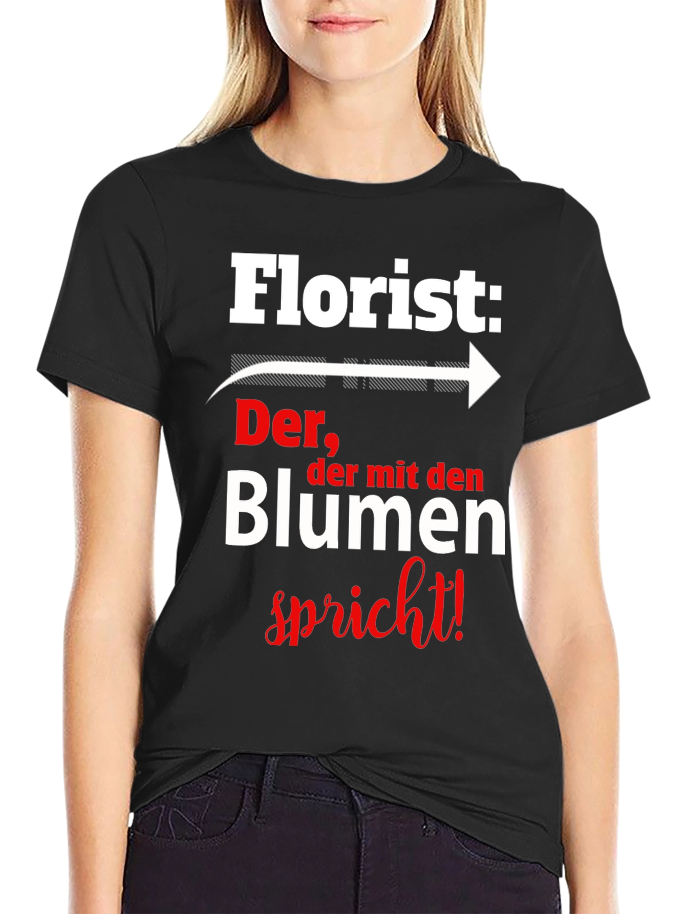 Florist T-Shirt: Der der mit den Blumen spricht!