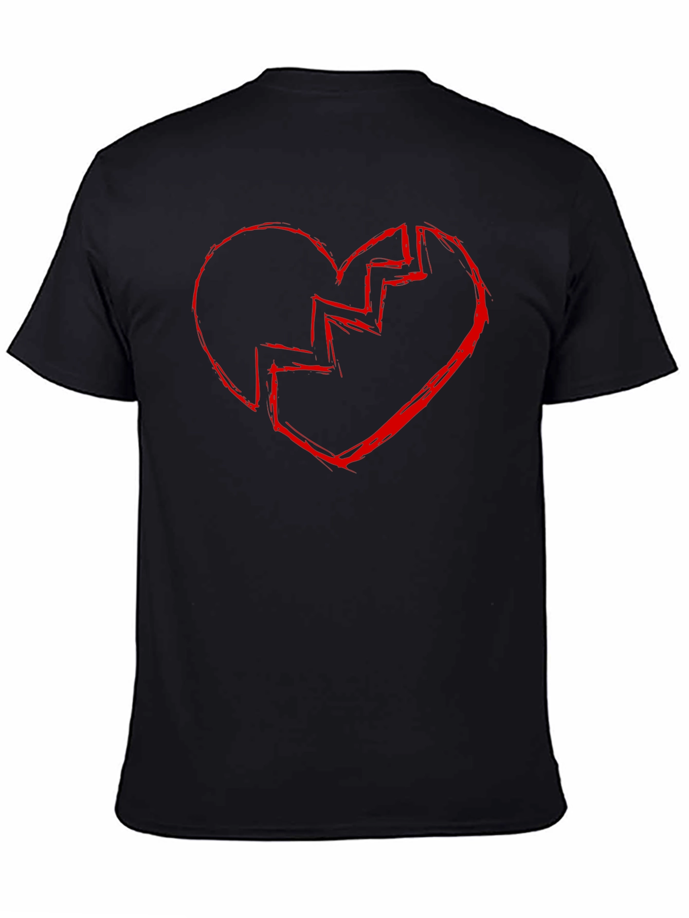 Broken Heart Graphic Tee - Black