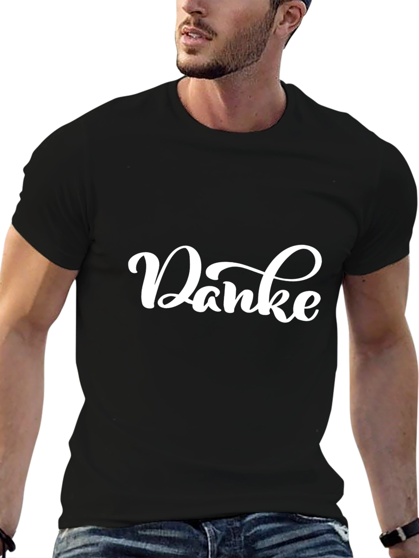 Danke Black T-Shirt - Express Your Gratitude